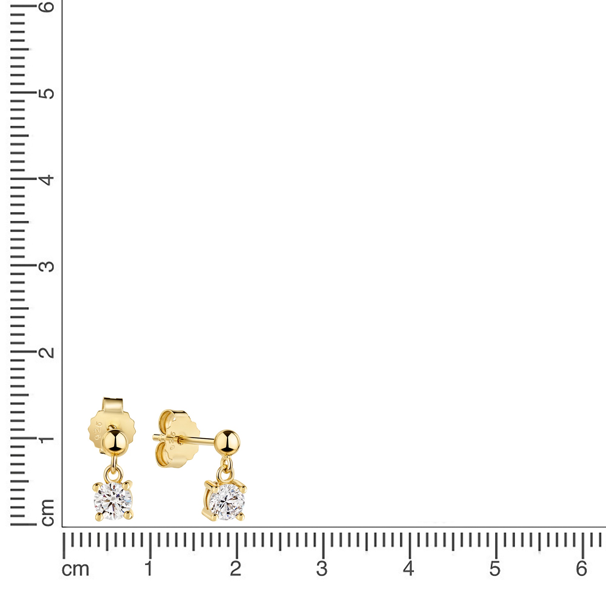 Firetti Paar Ohrstecker »Schmuck Geschenk Silber 925 Ohrschmuck Ohrringe Solitär« mit Zirkonia (synth.)