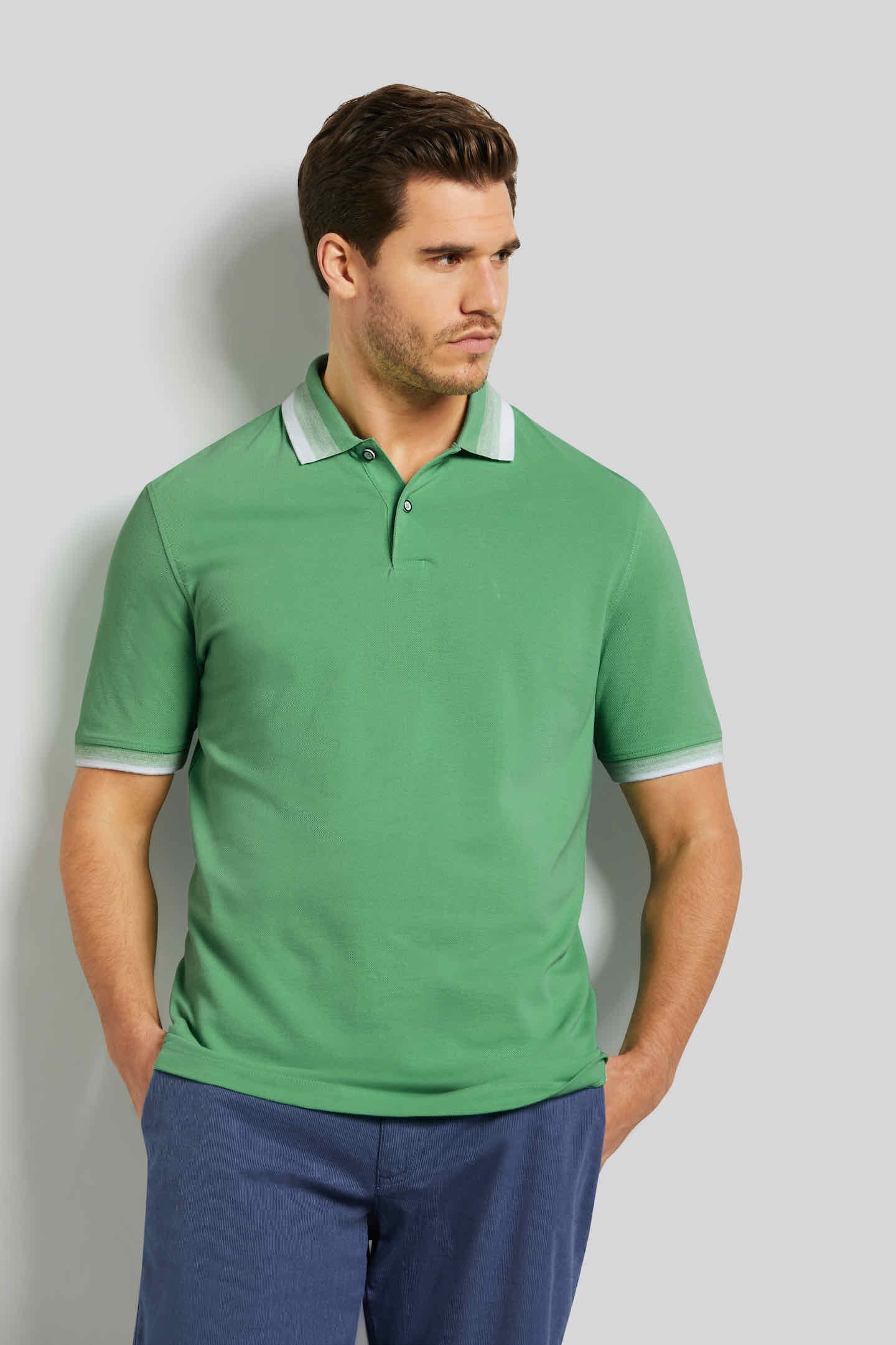 ▷ BAUR für Farbverlauf modernem Kragen Poloshirt, | bugatti am mit