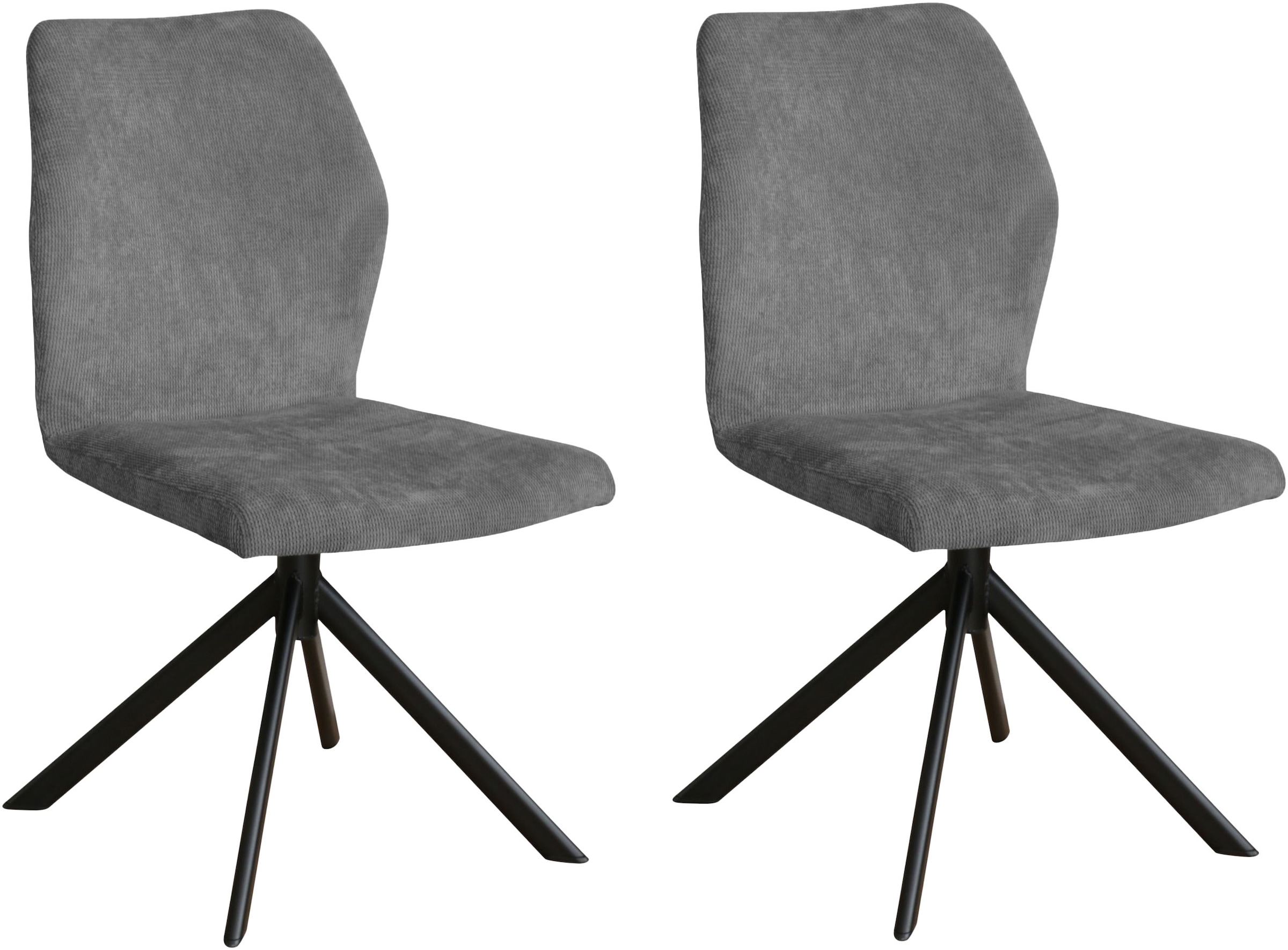 Home affaire Schalenstuhl "Hacienda" (Set) 2 Stk. Cord Metallgestell günstig online kaufen