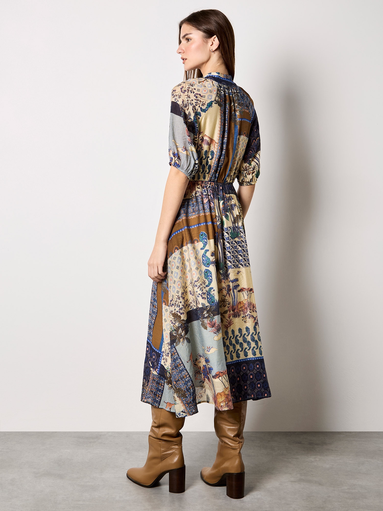 Apricot Midikleid »Midi-Kleid« mit Patchwork-Print