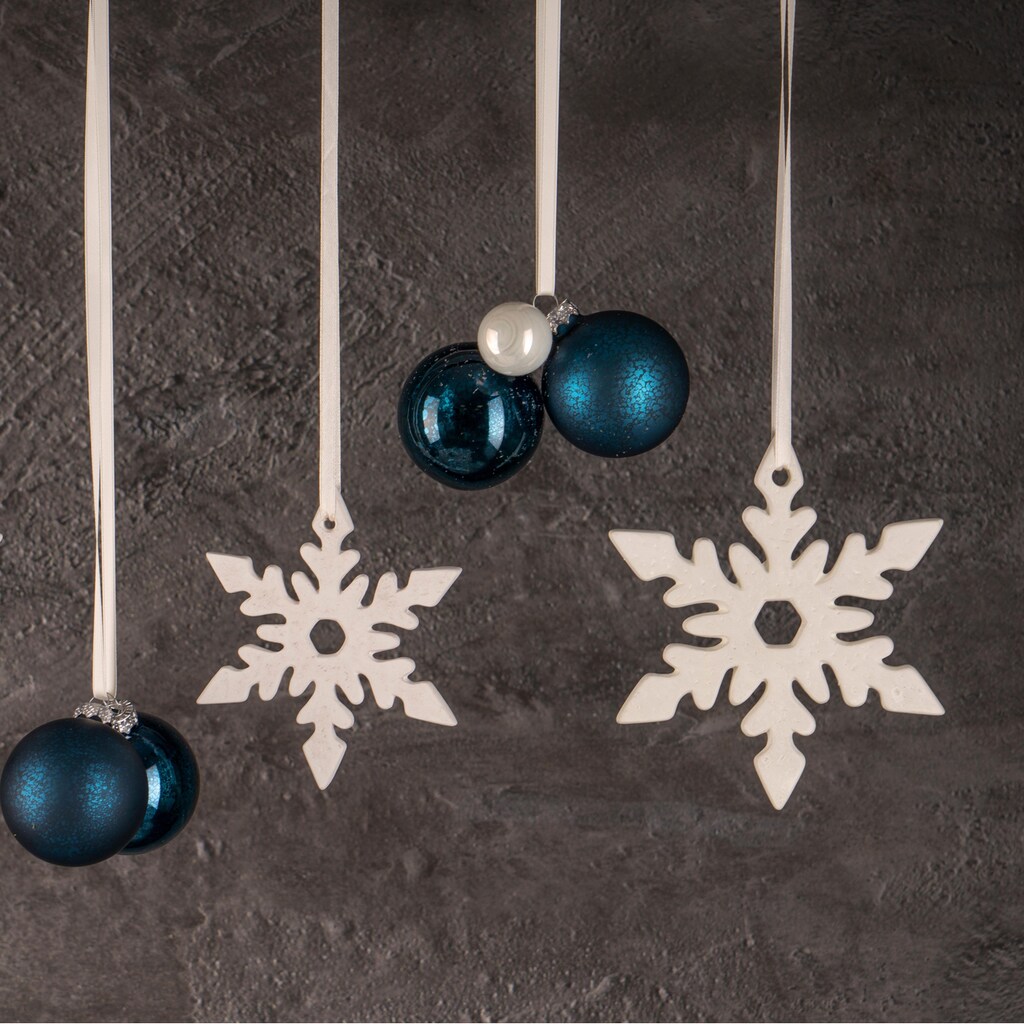 Fabriano Baumbehang »Eiskristall Nerea, Weihnachtsdeko, Christbaumschmuck«, (Set, 2 St.)