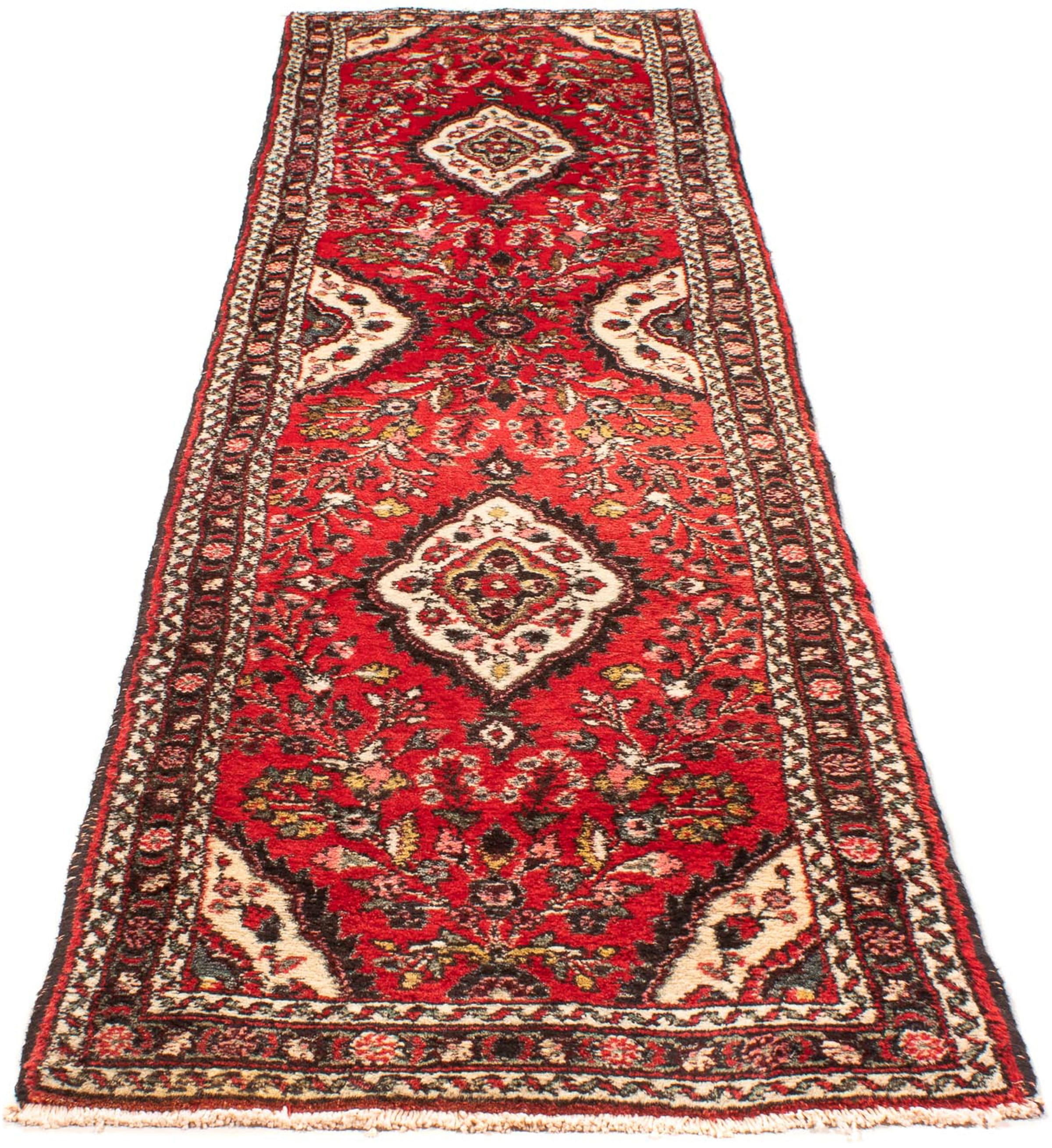 morgenland Orientteppich "Perser - Nomadic - 312 x 78 cm - rot", rechteckig, 10 mm Höhe, Wohnzimmer, Handgeknüpft, Einze