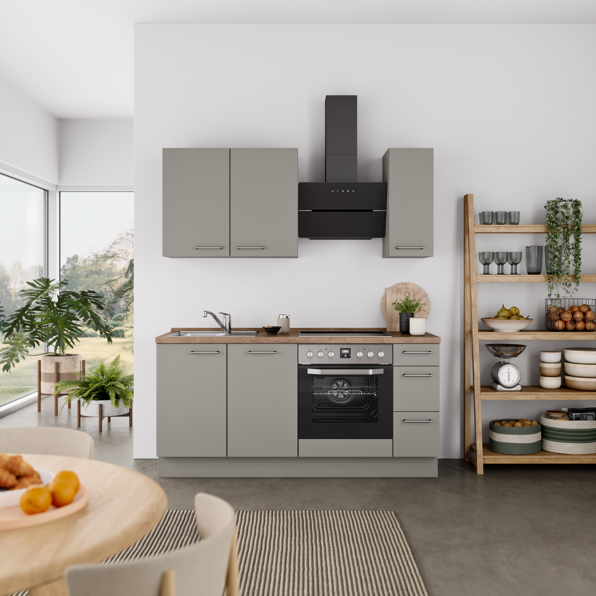 nobilia Küchenzeile ""Laser II", Ausrichtung wählbar, Breite 180 cm" vormon günstig online kaufen