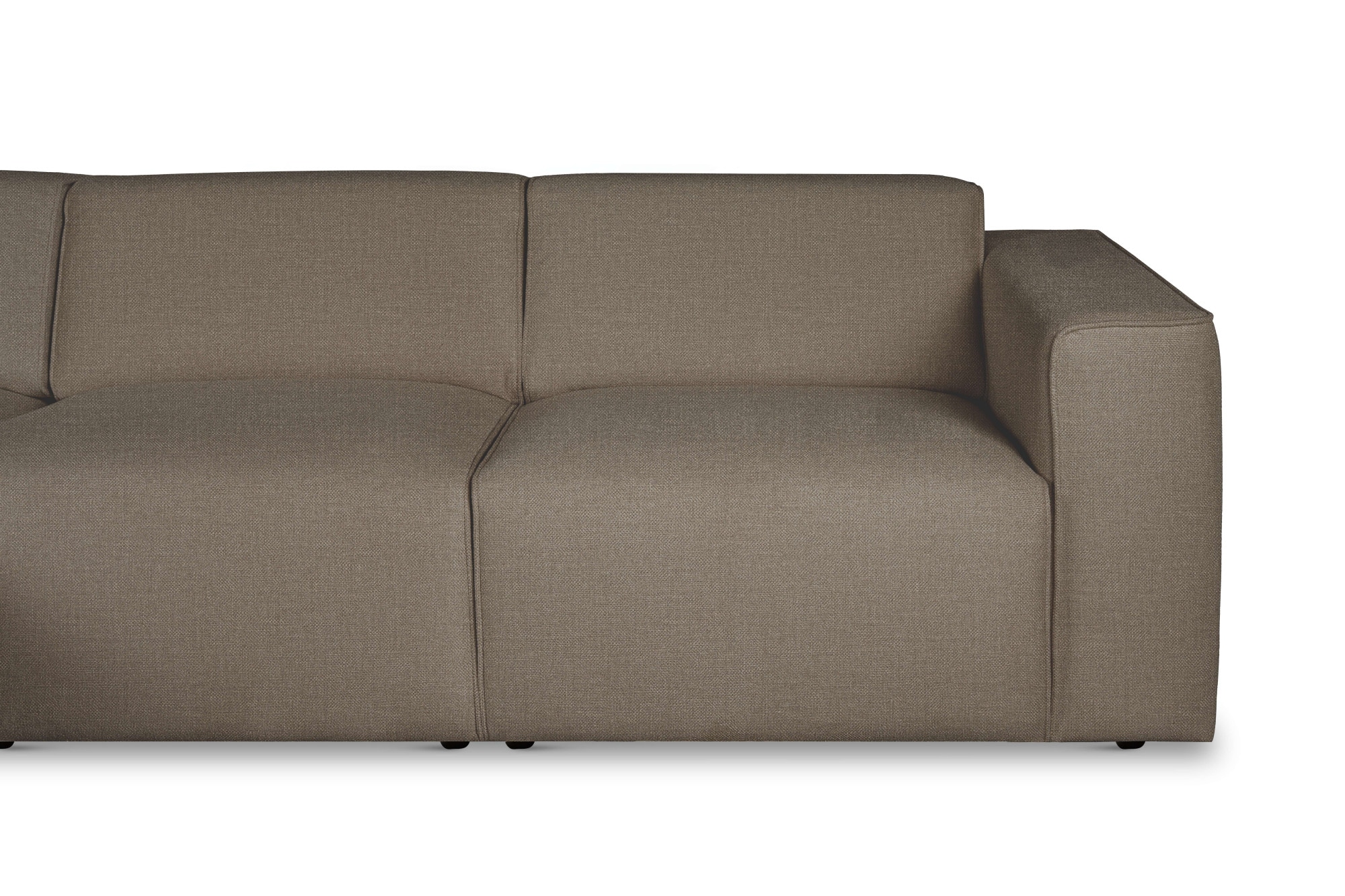 andas Ecksofa »Noord«, L-Form, mit Kedernaht, Breite 281 cm, Cord, Struktur, Webstoff