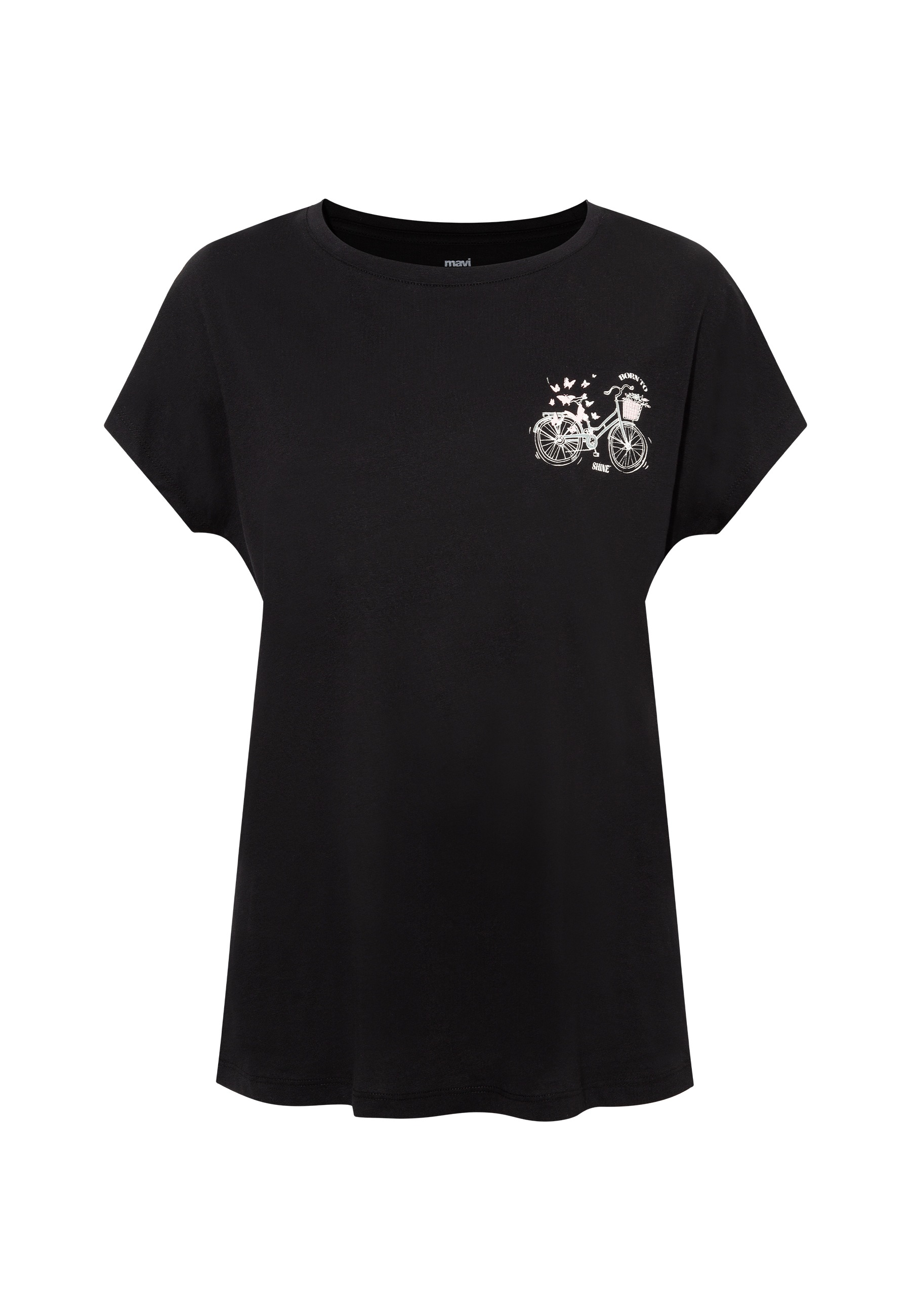 Mavi T-Shirt »BUTTERFLY BIKE TEE« Print T-Shirt