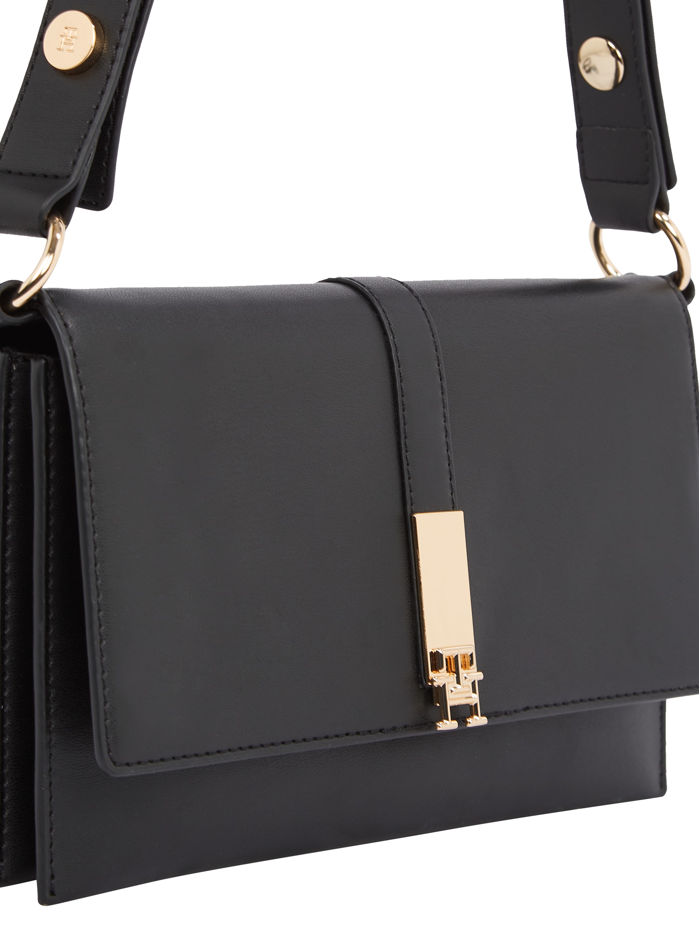 Tommy Hilfiger Schultertasche »TH HERITAGE SHOULDER BAG«, Damen Abendtasche, Clutch, Mini Bag, Handtasche, goldfarbene Details