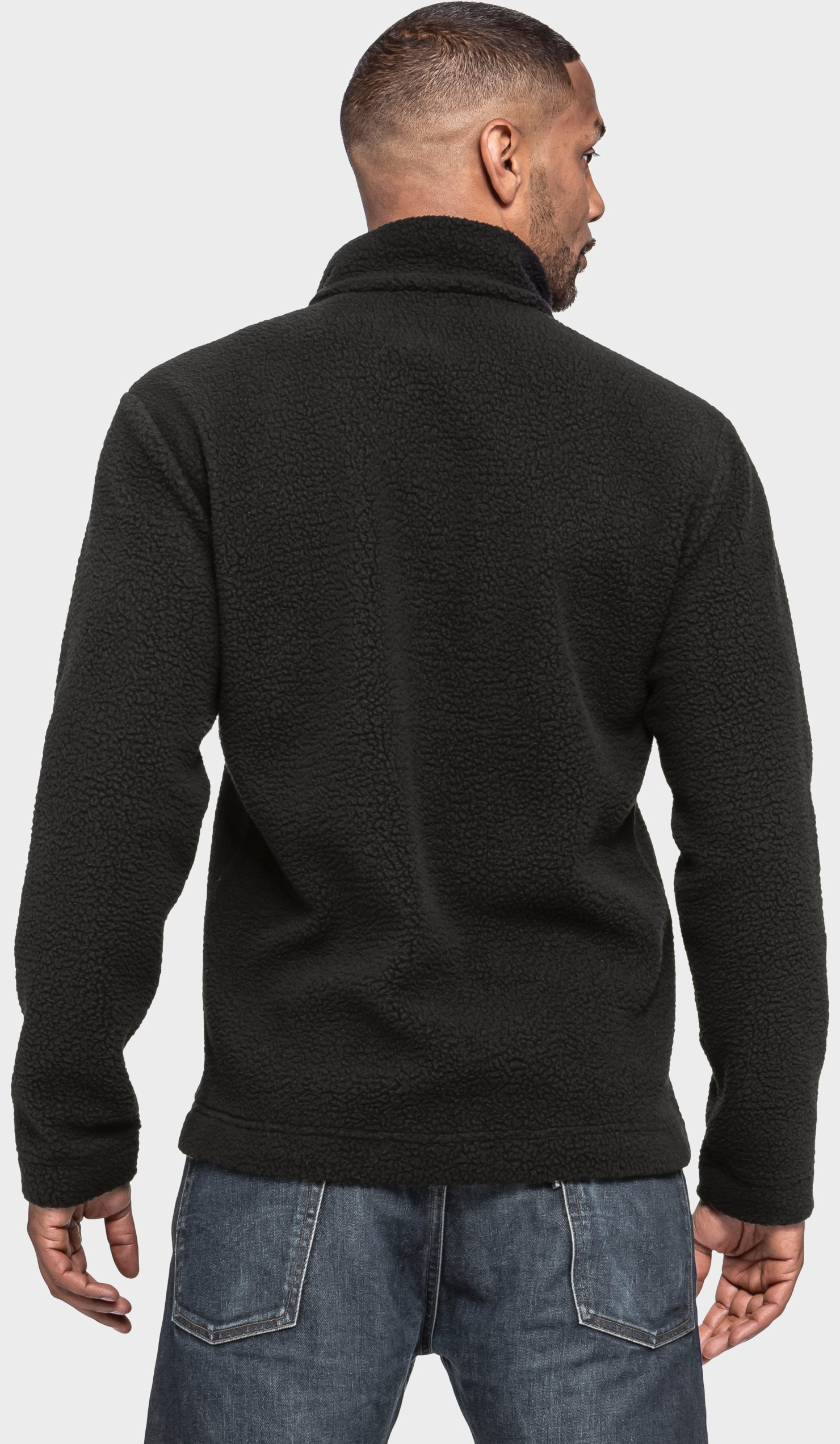 Fleecejacke SCHÖFFEL "CIRC Fleece Jk Style Purga MNS", Herren, Gr. 54, schwarz (9990, schwarz), Oberstoff: 100% Polyester, relaxed fit, hoch geschlossener Ausschnitt, Jacken Fleecejacke 5