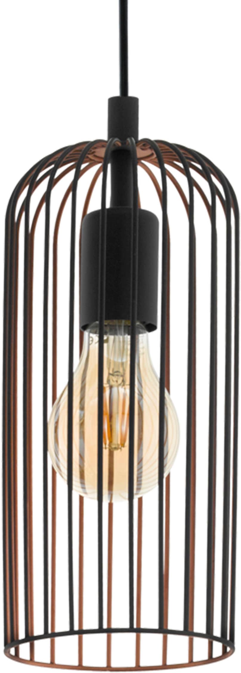 EGLO Pendelleuchte »ROCCAMENA«, 1 flammig, Leuchtmittel E27 | ohne Leuchtmittel, Vintage Pendelleuchte, Retro, Hängelampe, Lampe, Fassung: E27