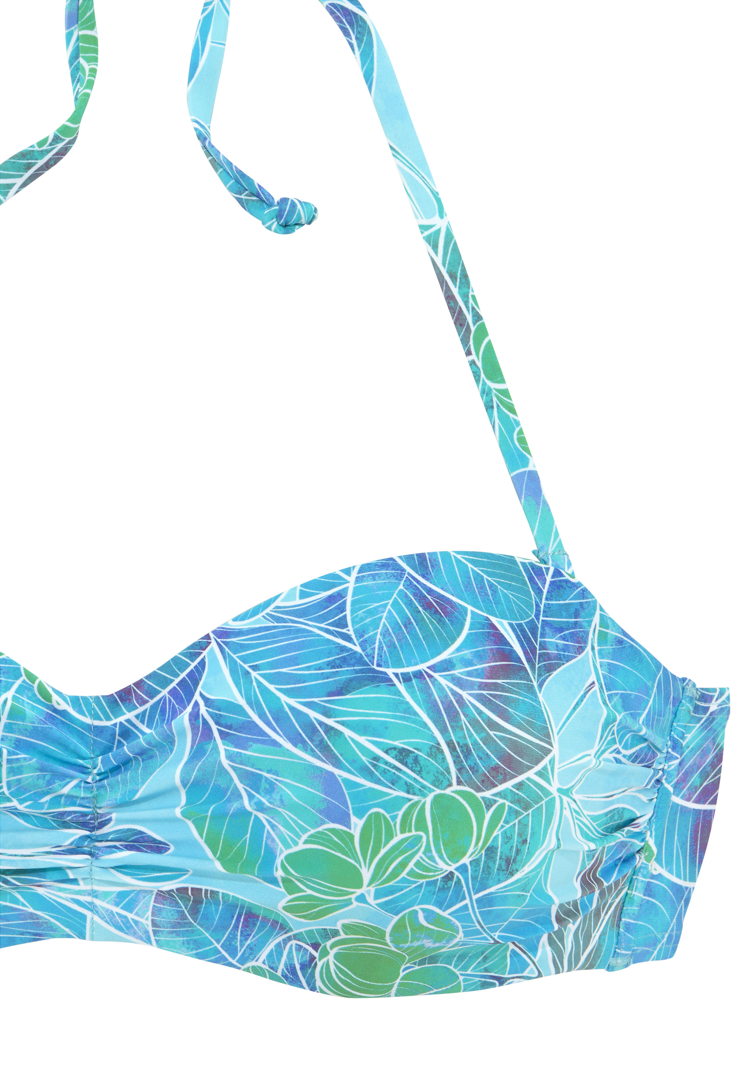 Thumbnail - Sunseeker Bügel-Bandeau-Bikini-Top "Lapa" mit tropischem Print