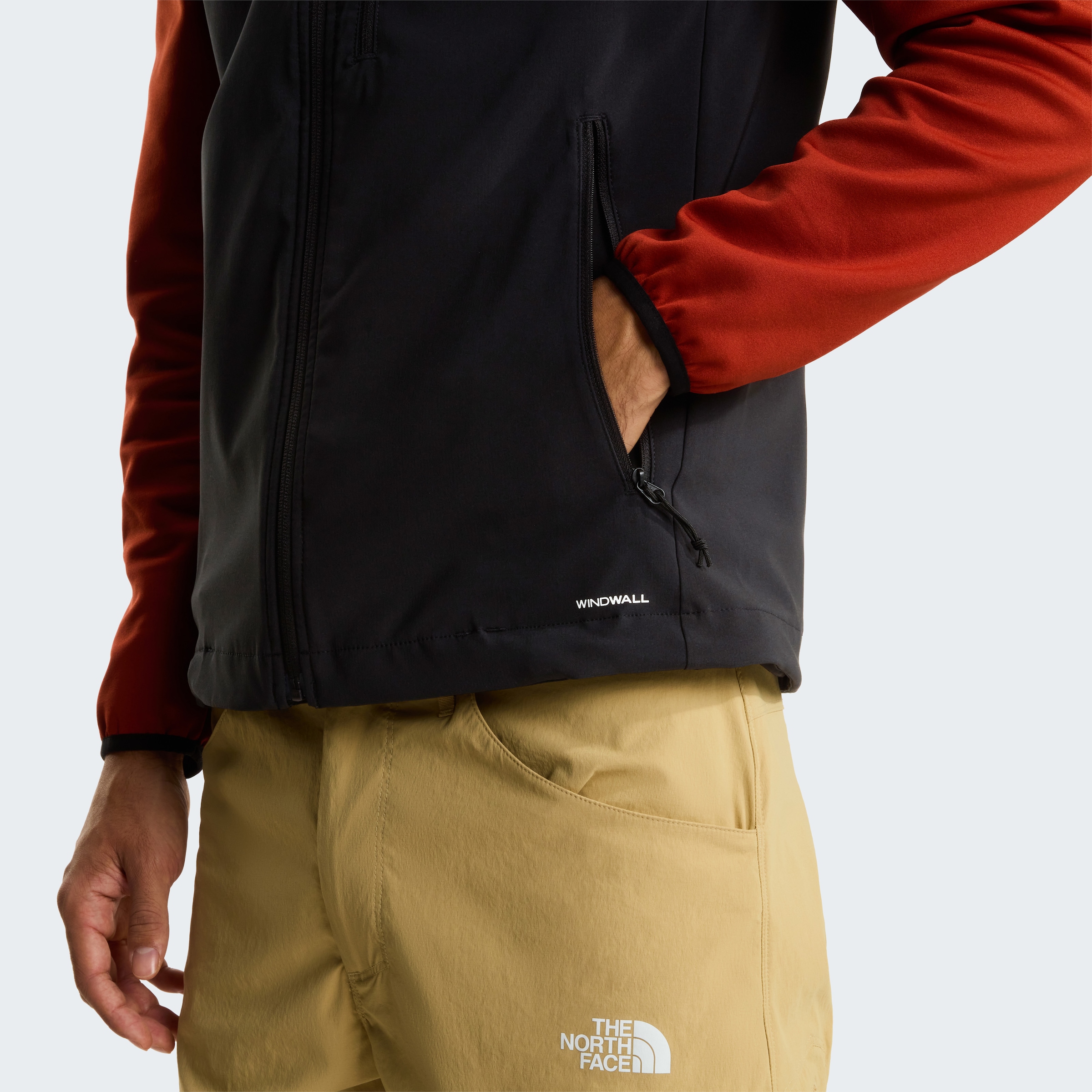 The North Face Softshellweste »M NIMBLE VEST 2« aus atmungsaktivem Softshellmaterial, mit WindWall™-Gewebe