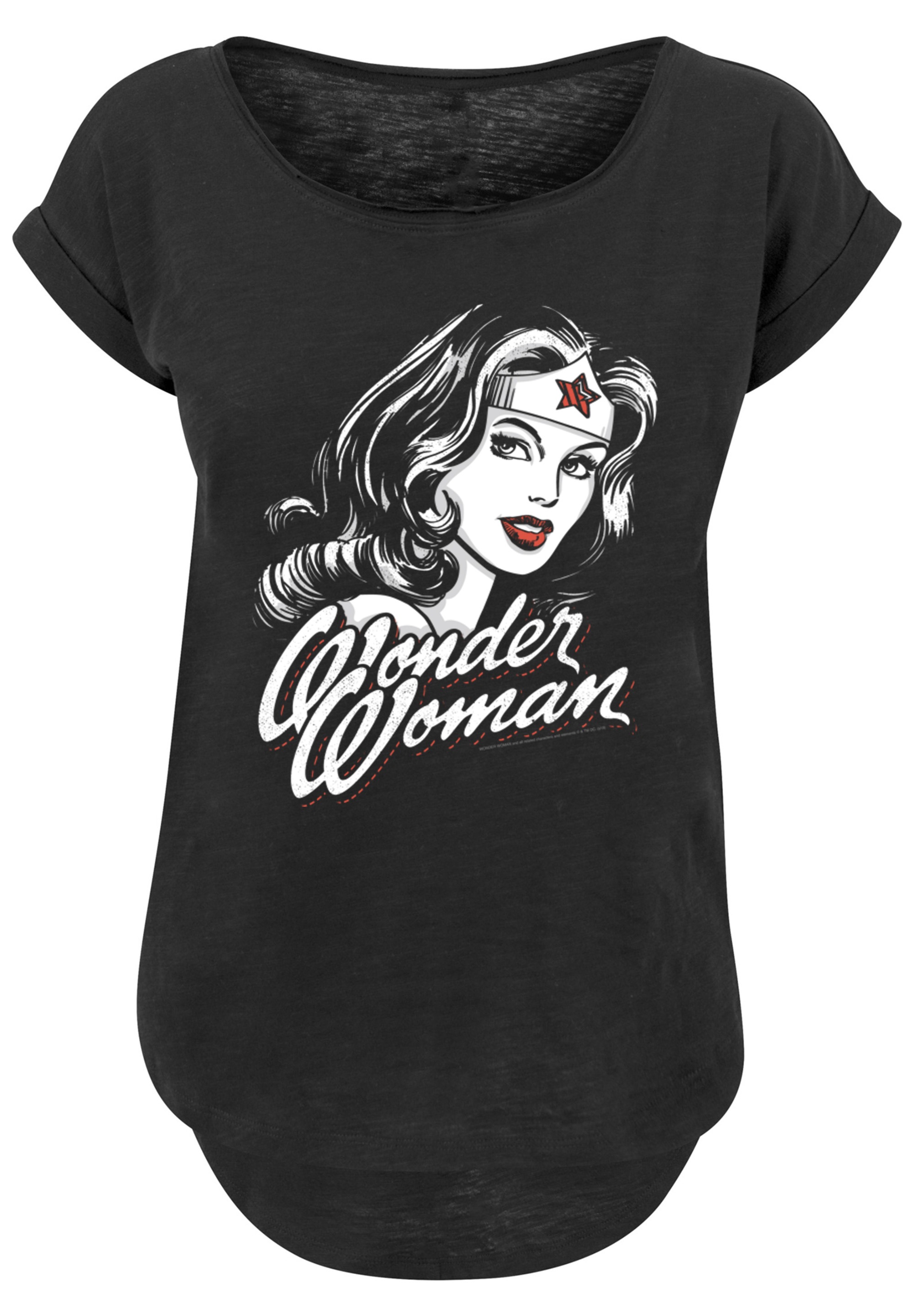 F4NT4STIC T-Shirt »DC Comics Wonder Woman Hint Of Red«, Print