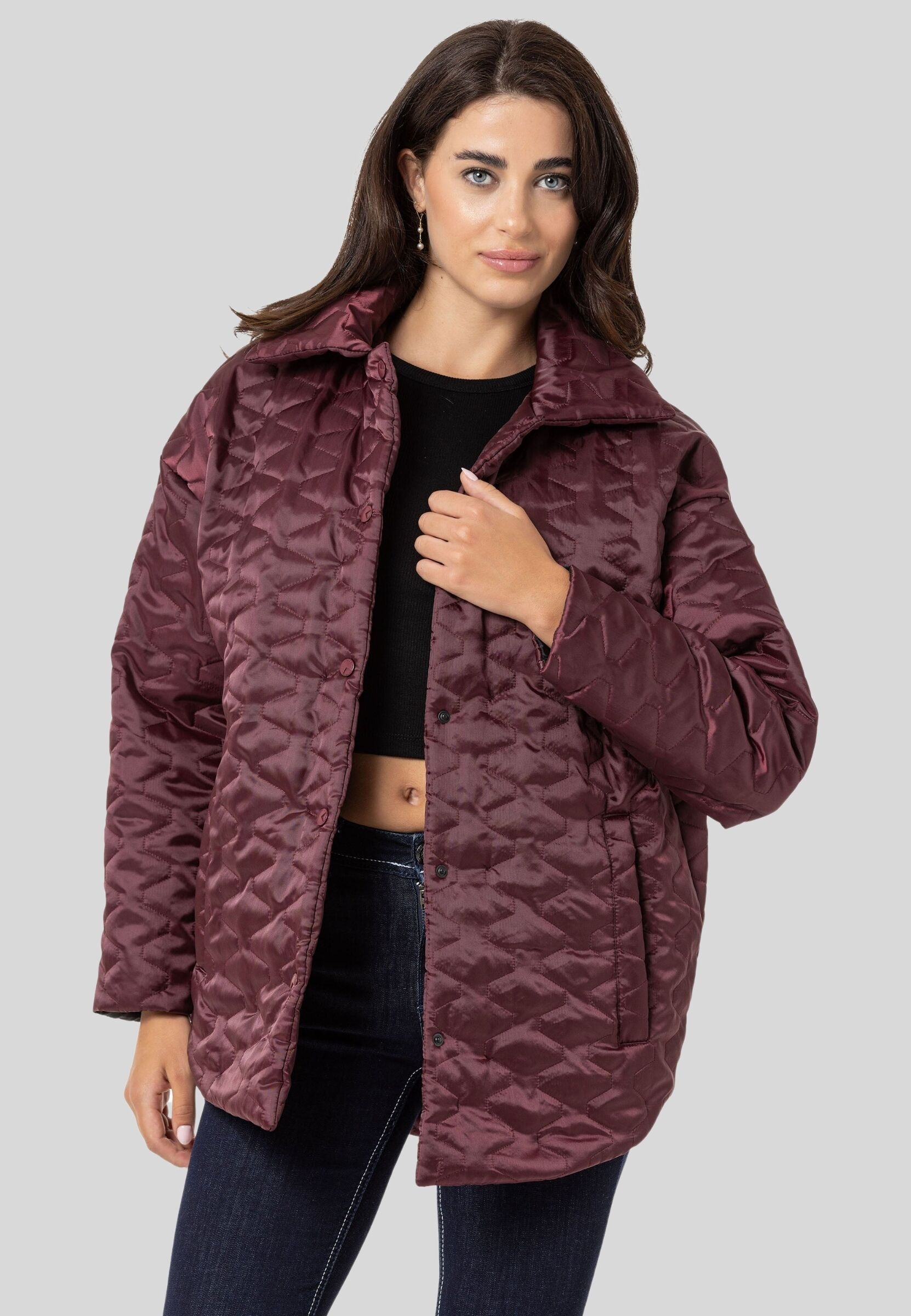 Cipo & Baxx Steppjacke »Jacken«, ohne Kapuze, im Steppdesign
