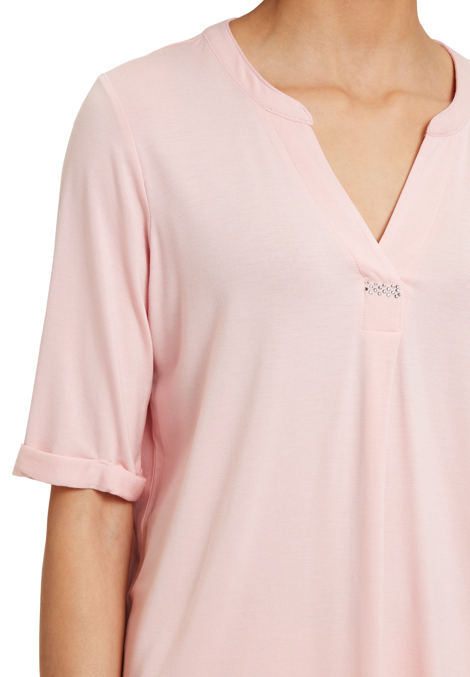 Betty Barclay Kurzarmshirt »Betty Barclay Damen Blusenshirt mit Kragen«, (1 tlg.), Hotfix