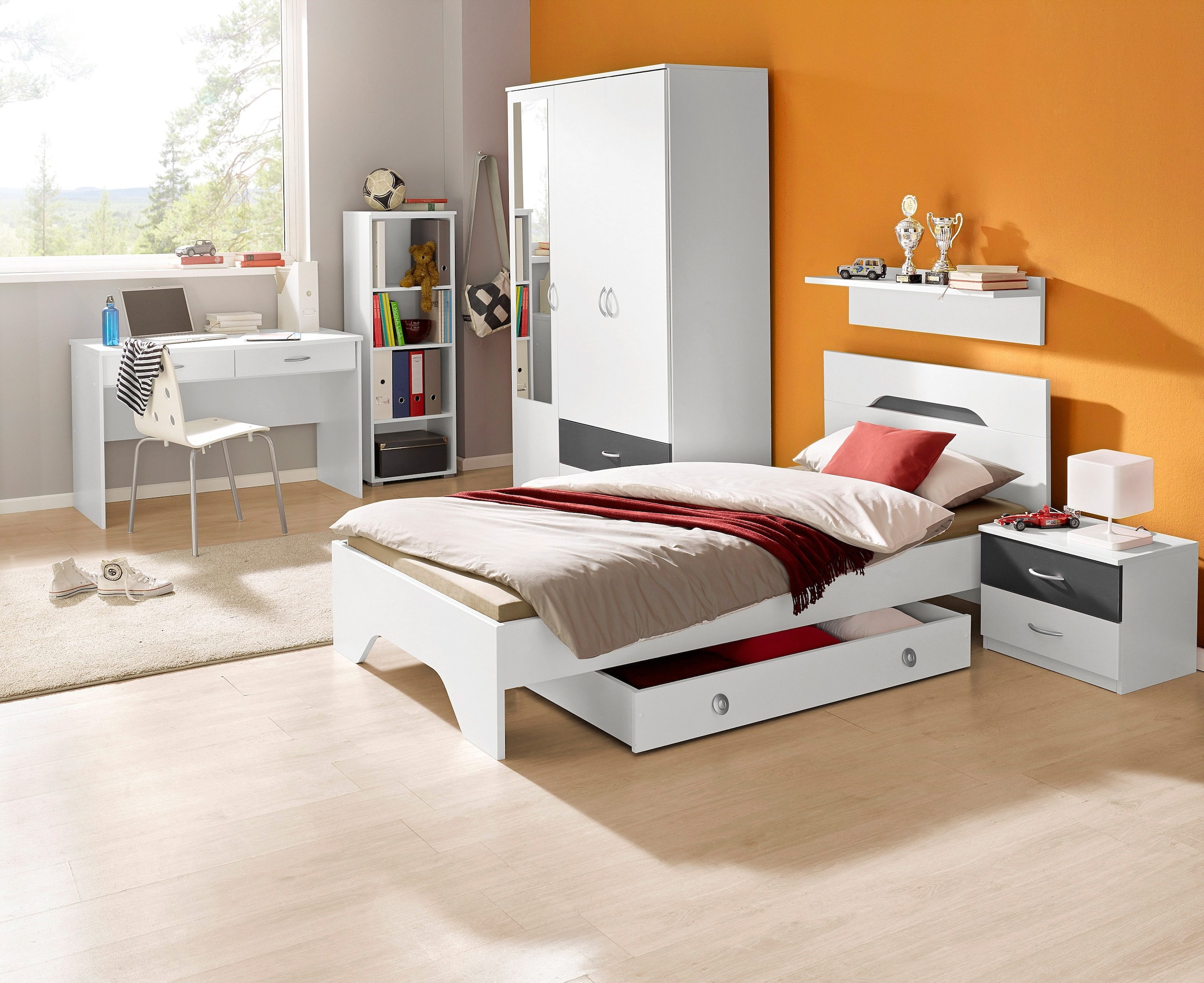 rauch Kleiderschrank »Noosa«, mit Spiegel und Schubkästen