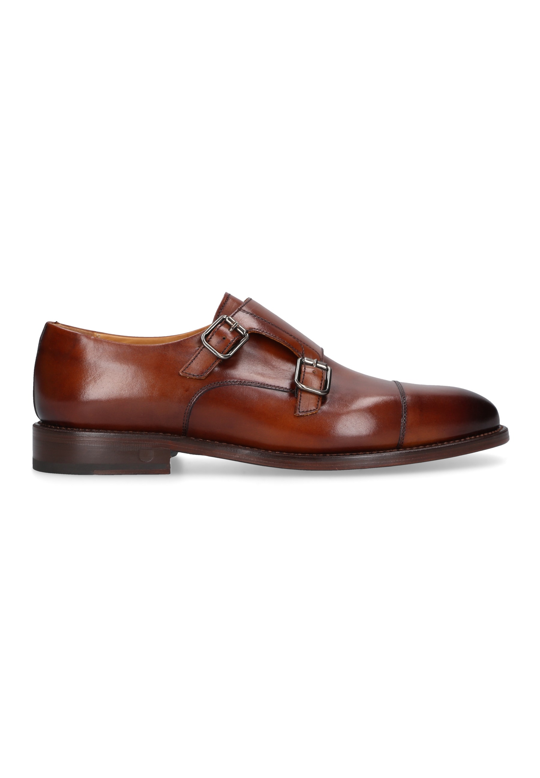 Henry Stevens Schnürschuh »Winston CDM«, Herren Businessschuh Double Monk Strap handgefertigt, Lederschuh