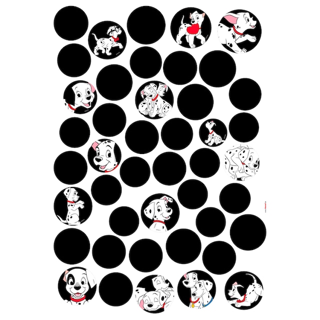 Komar Wandtattoo »101 Dalmatiner Dots«, (44 St.), 50x70 cm (Breite x Höhe),  selbstklebendes Wandtattoo | BAUR