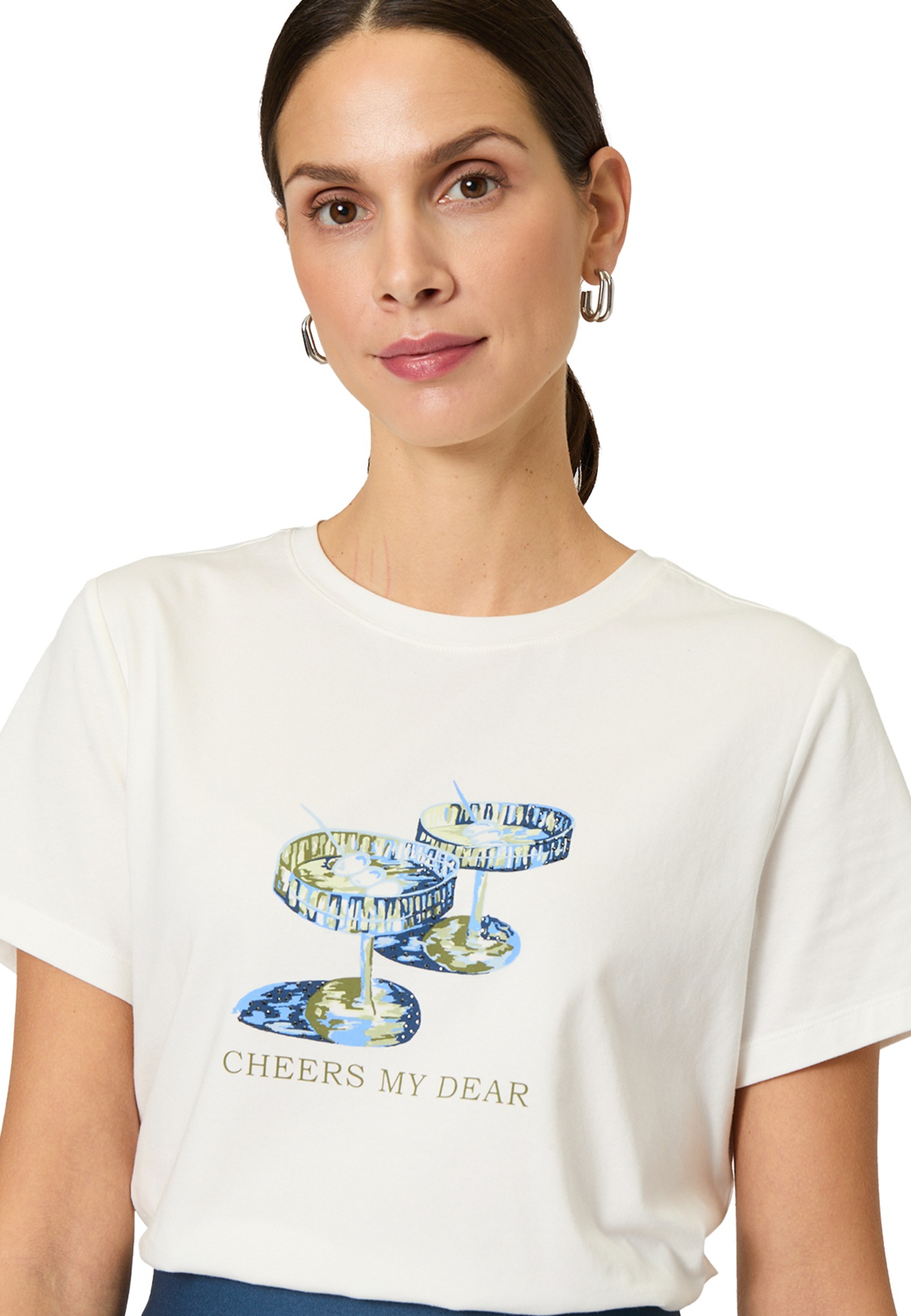 Zero Kurzarmshirt »zero Shirt mit Motiv«, (1 tlg.), weiteres Detail