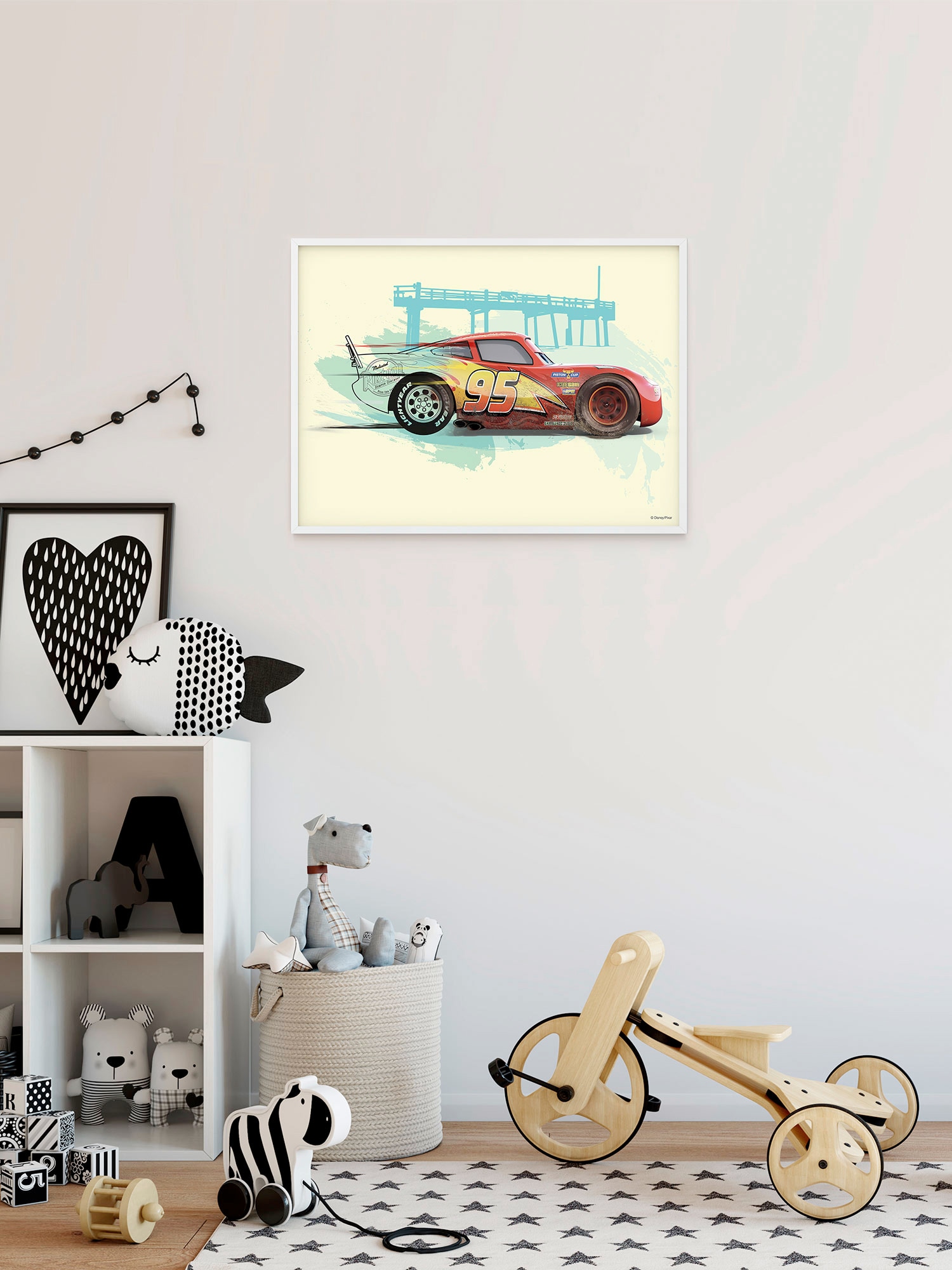 Komar Wandbild »Cars (1 | Wohnzimmer BAUR Lightning St.), Schlafzimmer, McQueen«, Kinderzimmer