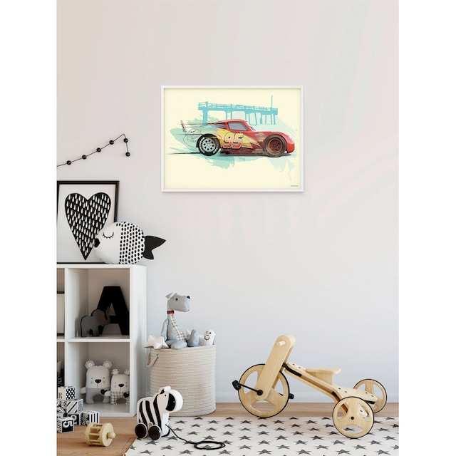 Komar Wandbild »Cars Lightning McQueen«, (1 St.), Kinderzimmer, Schlafzimmer,  Wohnzimmer | BAUR