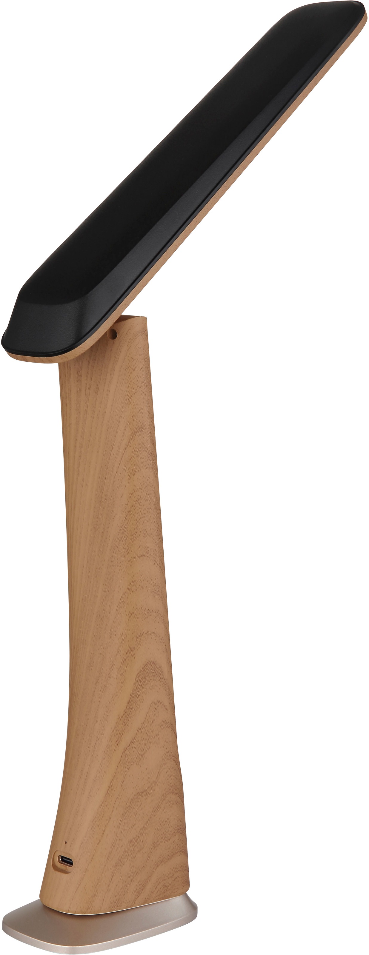 GLOBO LIGHTING Tischleuchte »AVERIE« LED-Modul 1 Stk. Tischleuchte Holz/Schwarz/Gold, Touchdimmer, USB, LED 2W