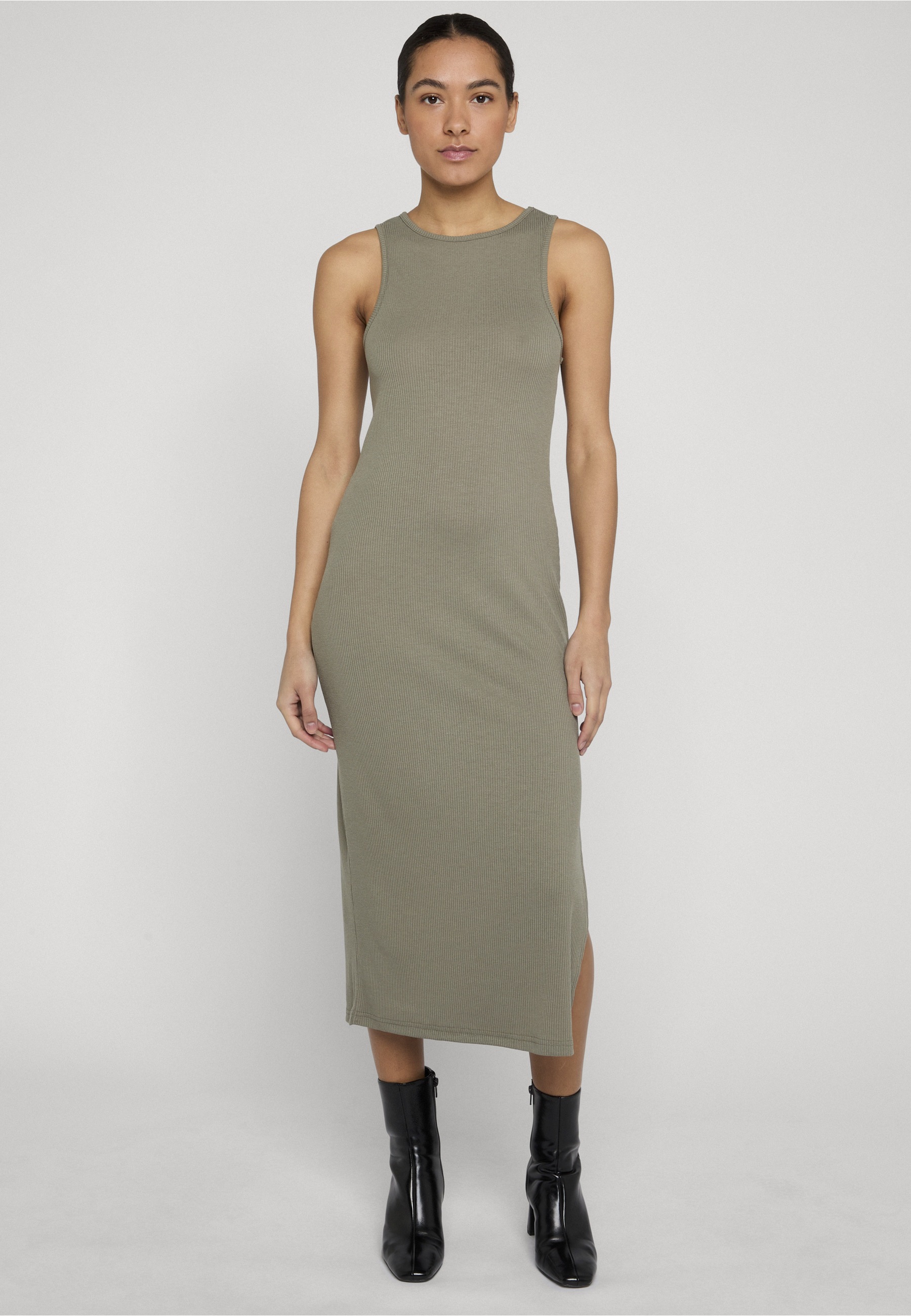 URBAN CLASSICS A-Linien-Kleid »Urban Classics Ladies Long Racerback Rib Dress« 1 tlg.