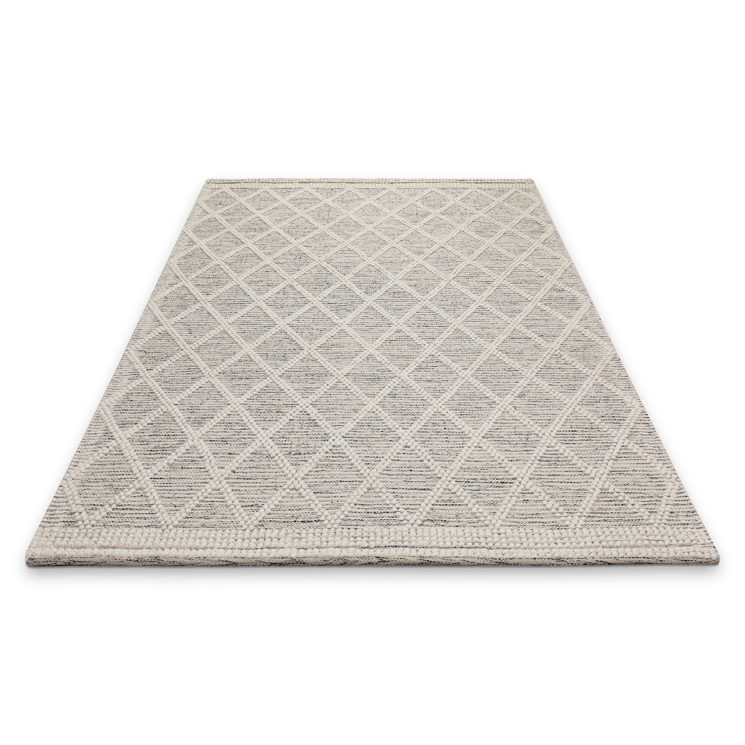 OTTO home Teppich "Jeppe" rechteckig 8 mm Höhe 70% Wolle, handgewebt, Raute günstig online kaufen