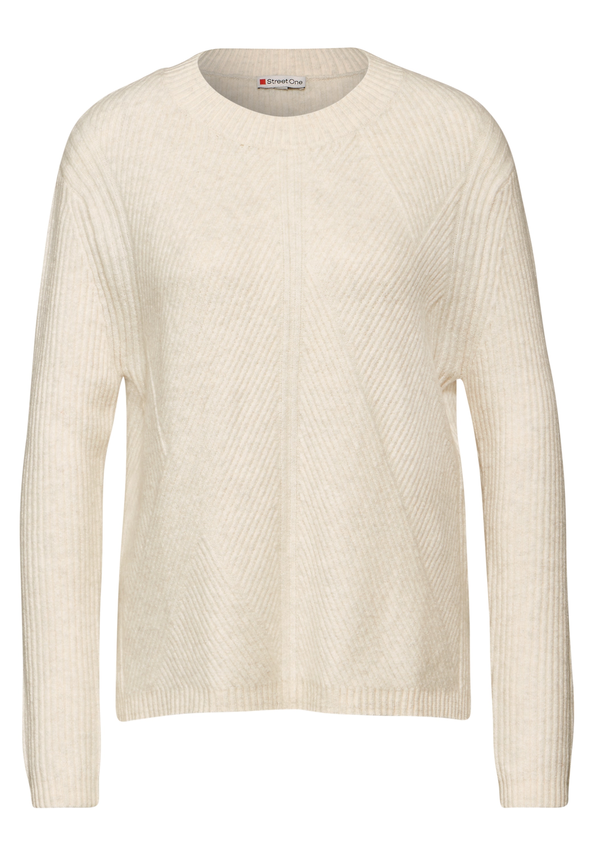 STREET ONE Strickpullover, aus softem Materialmix
