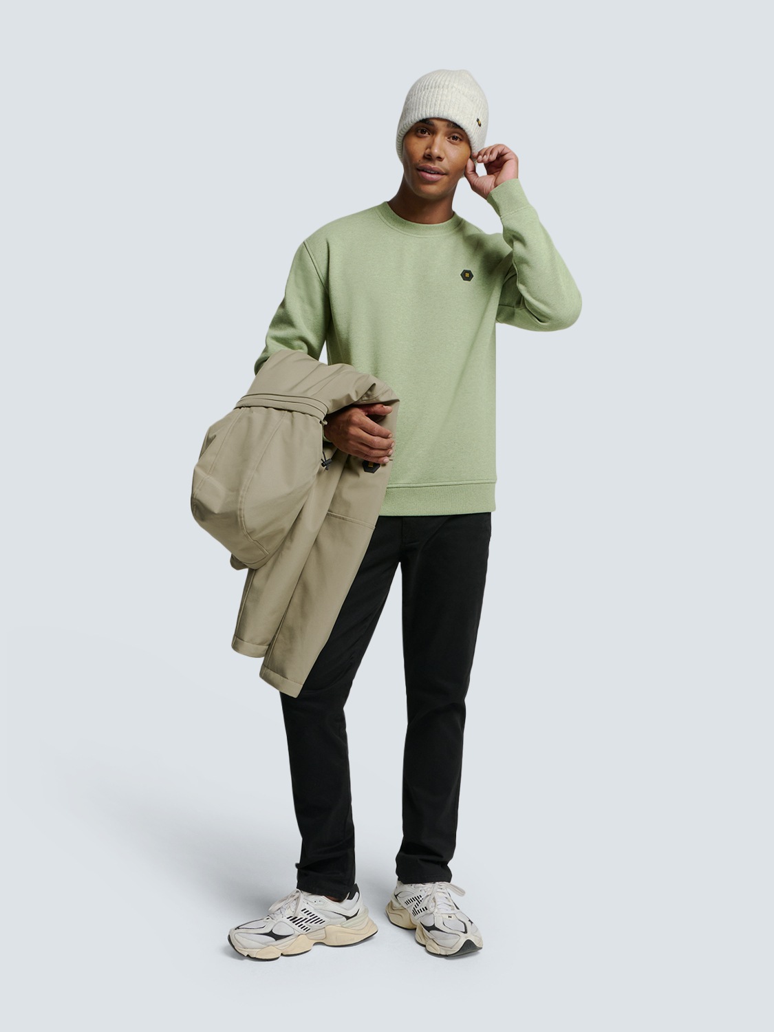 NO EXCESS Sweater »No Excess Pullover mit Rückenaufdruck«