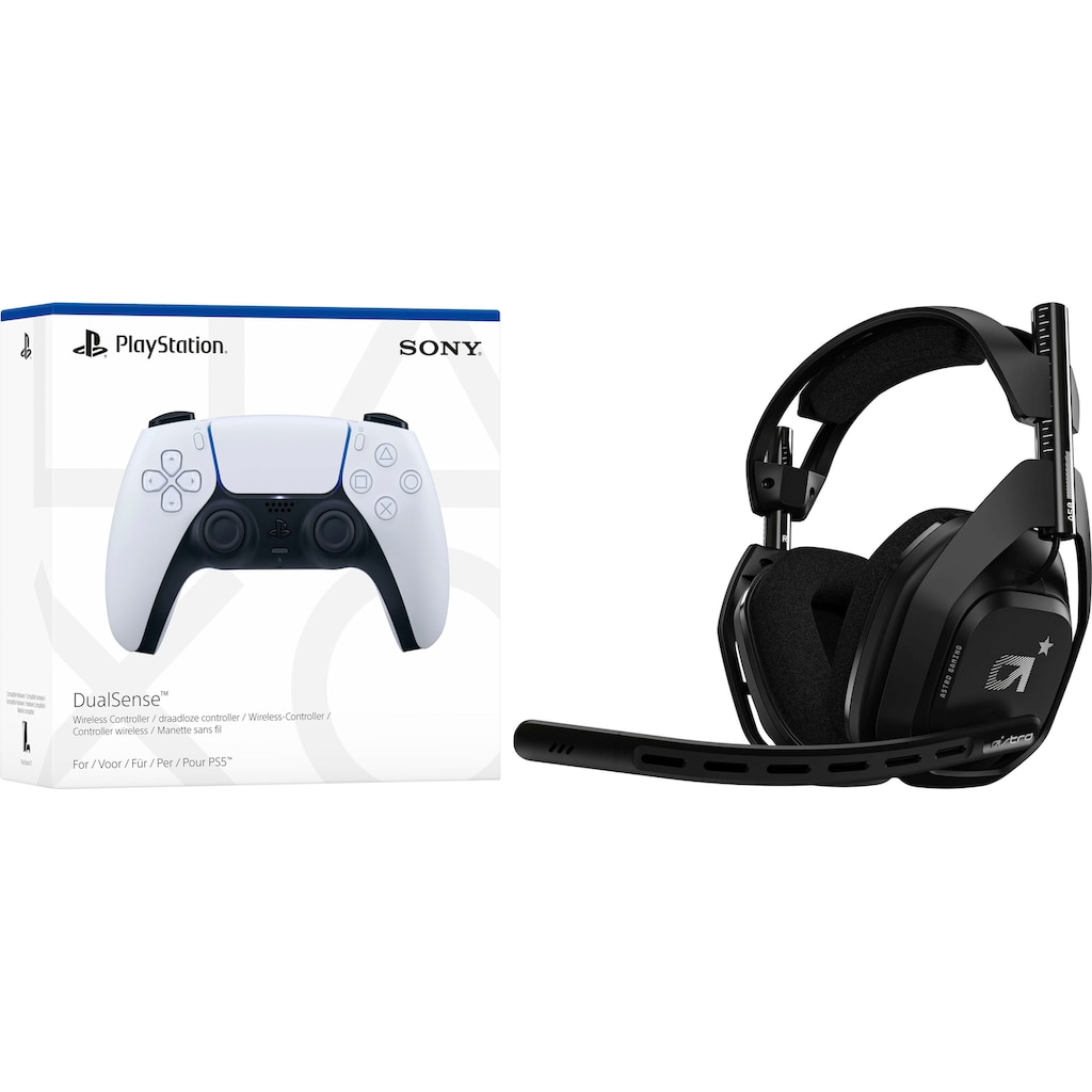 ASTRO Gaming-Headset »A50«, Rauschunterdrückung, inkl. PS5 DualSense Wireless-Controller