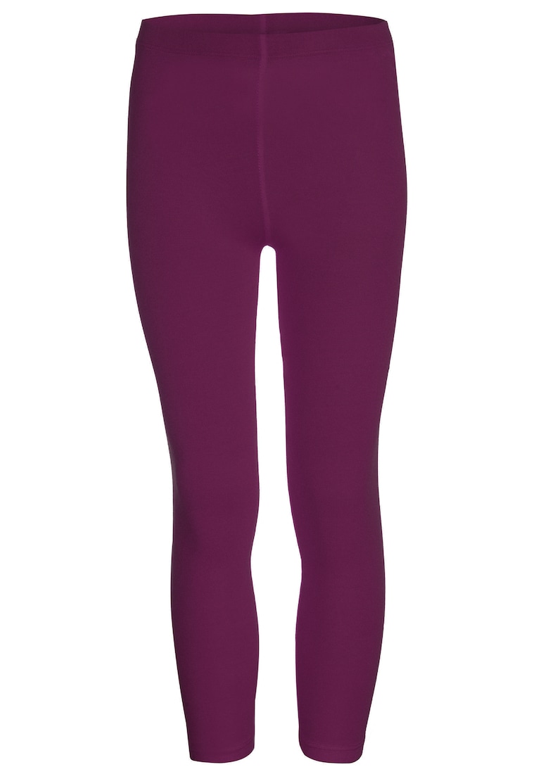 HAPPY GIRLS Mädchen Leggings, lila, Gr. 170, unifarben, Jersey, Obermaterial: 95% Baumwolle, 5% Elasthan, Hosen, in Basic-Form