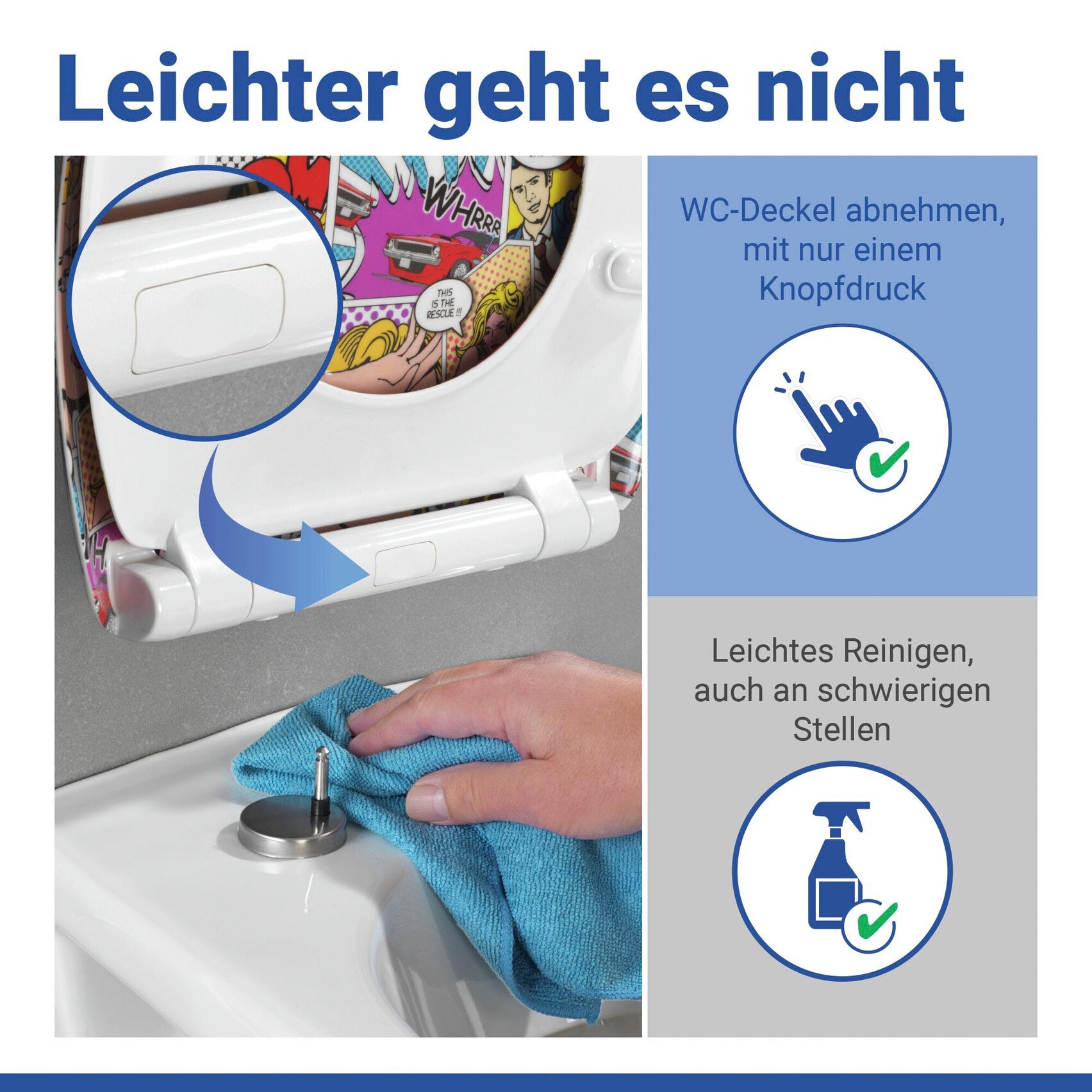 WENKO WC-Sitz »Pop-Art«
