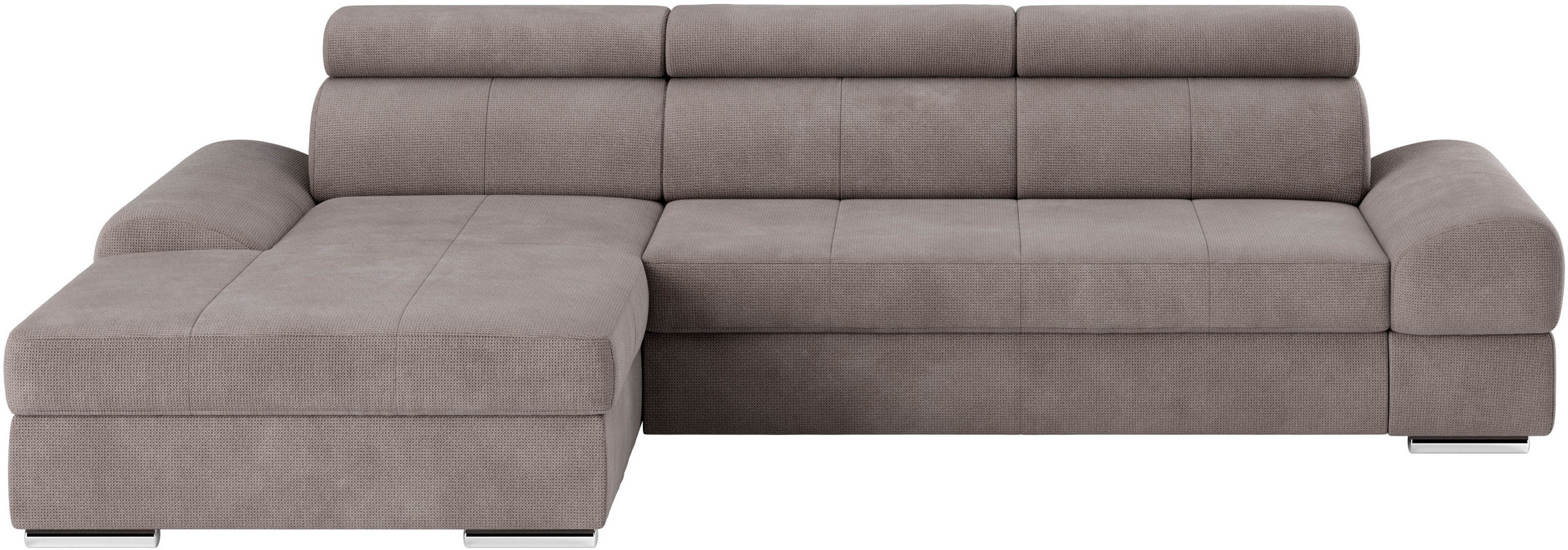 sit&more Ecksofa »Broadway L-Form«, inklusive Kopfteilverstellung, wahlweise mit Bettfunktion