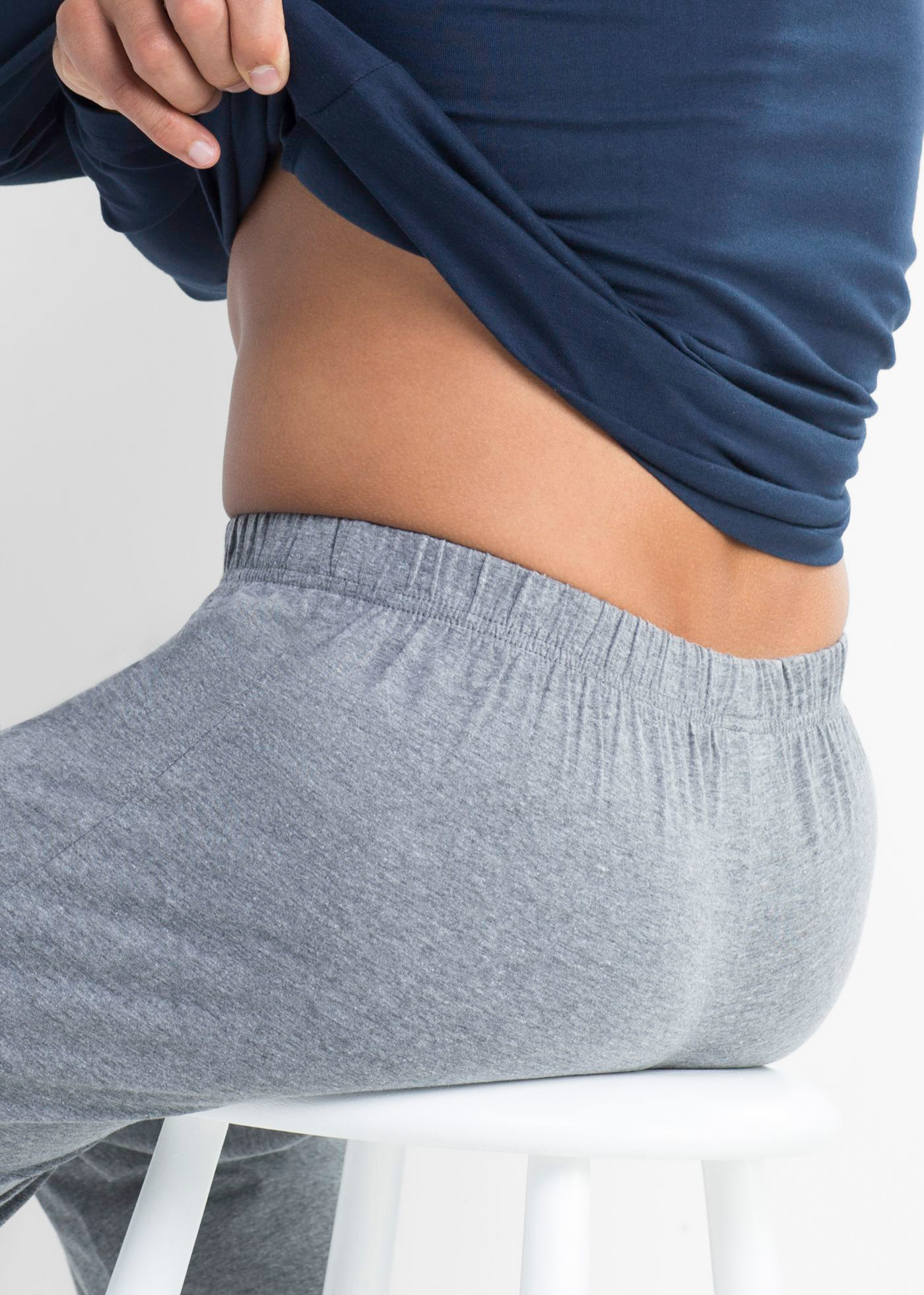 Thumbnail - bonprix Pyjama "Pyjama mit Baumwolle und langen Ärmeln" Set, 2, Pyjama mit Baumwolle und langen Ärmeln