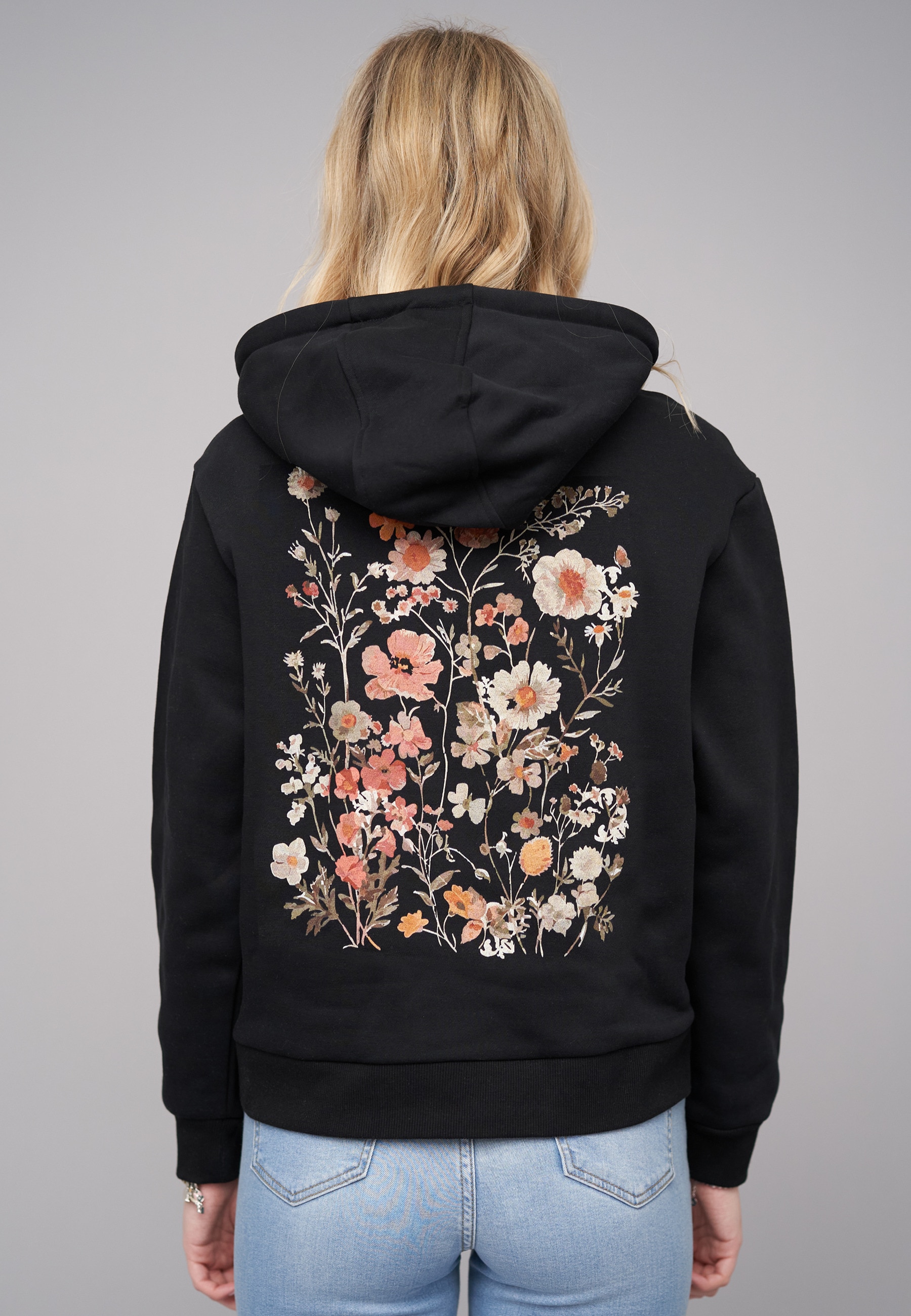 CLOUD 5IVE Kapuzenpullover »CLOUD 5IVE Ladies 77 Botanical Black Everyday Hoodie« 1