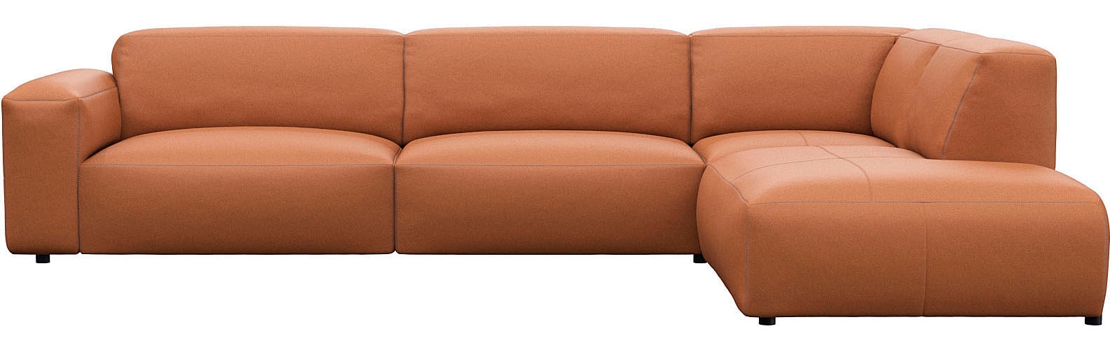 FLEXLUX Ecksofa "Lucera, super bequem durch hochwertigen Sitzaufbau mit Kal günstig online kaufen