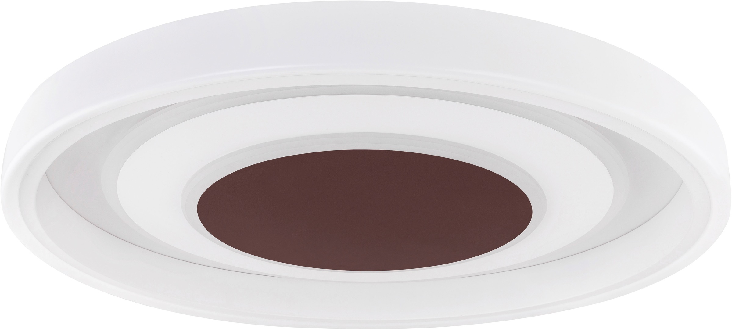 GLOBO LIGHTING Deckenleuchte »GOFFI« LED-Modul 1 Stk. Deckenleuchte Weiß/Braun, Acryl/Opal, dimmbar, LED 72W