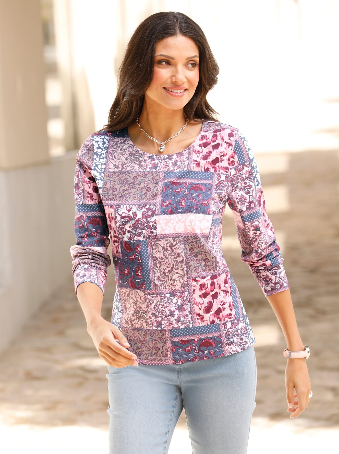 Classic Basics Rundhalsshirt "Rundhals-Shirt" 1 Stk. tlg. günstig online kaufen