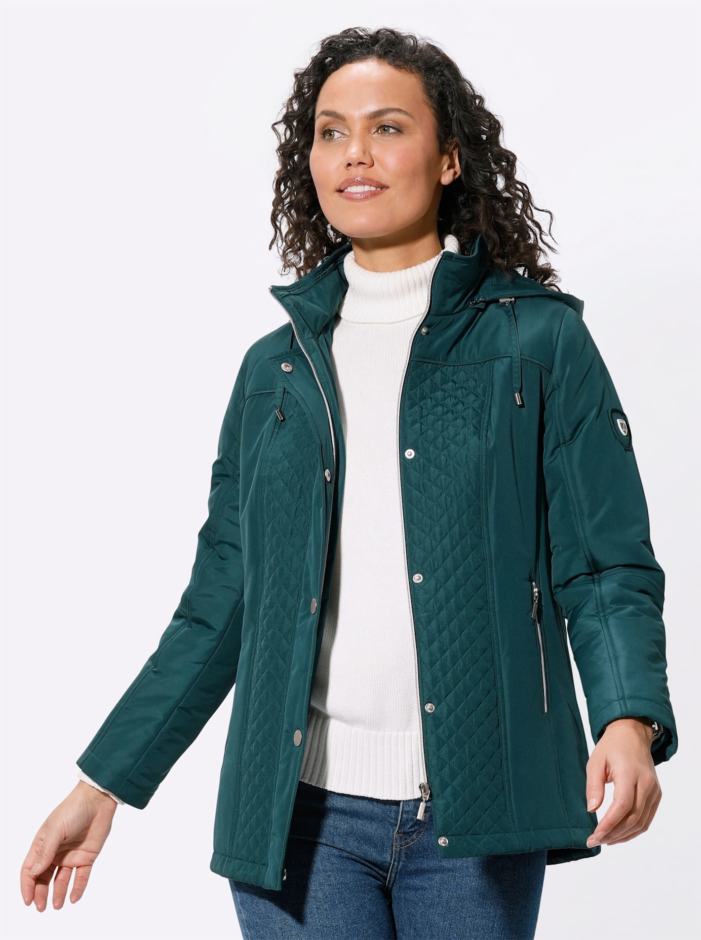 Casual Looks Steppjacke, mit Kapuze