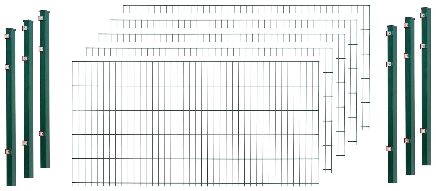 Peddy Shield Einstabmattenzaun, 75 cm hoch, 5 Matten für 10 m Zaun, mit 6 P günstig online kaufen