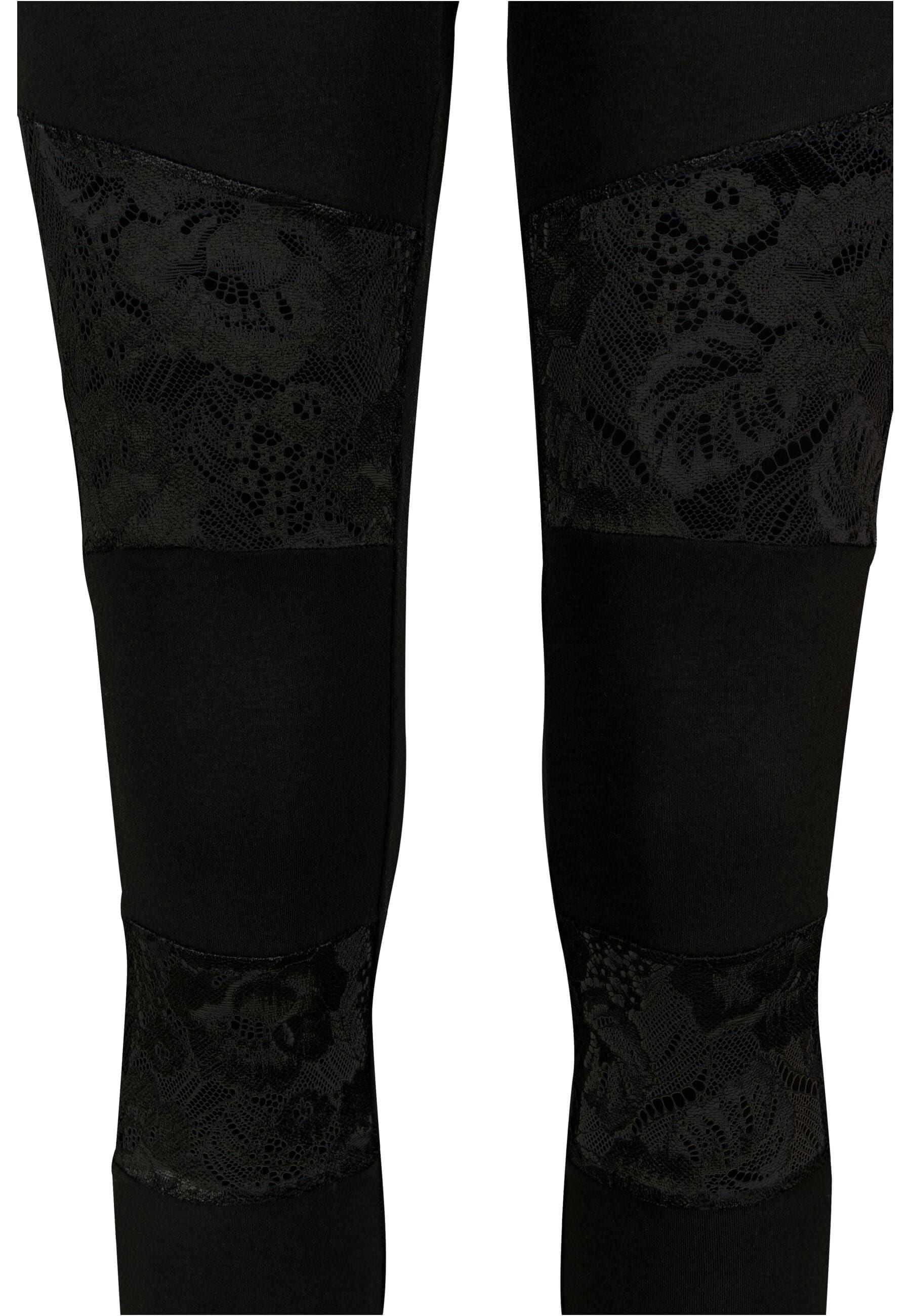URBAN CLASSICS Leggings »Urban Classics Damen Ladies Laces Inset Leggings«, (1 tlg.)