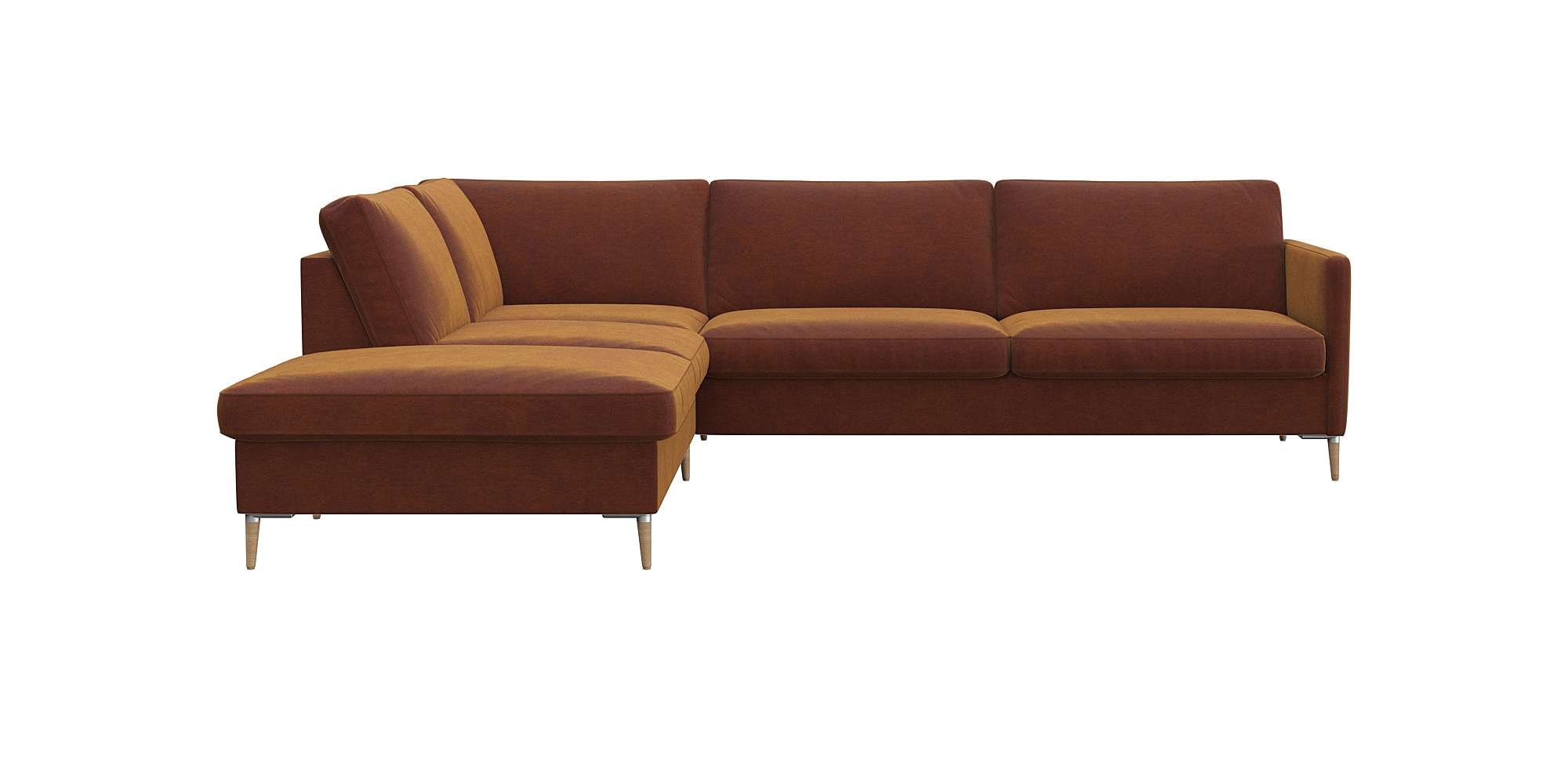 FLEXLUX Ecksofa "Fiore, super Sitzkomfort durch Kaltschaum im Sitz, L-Form" günstig online kaufen