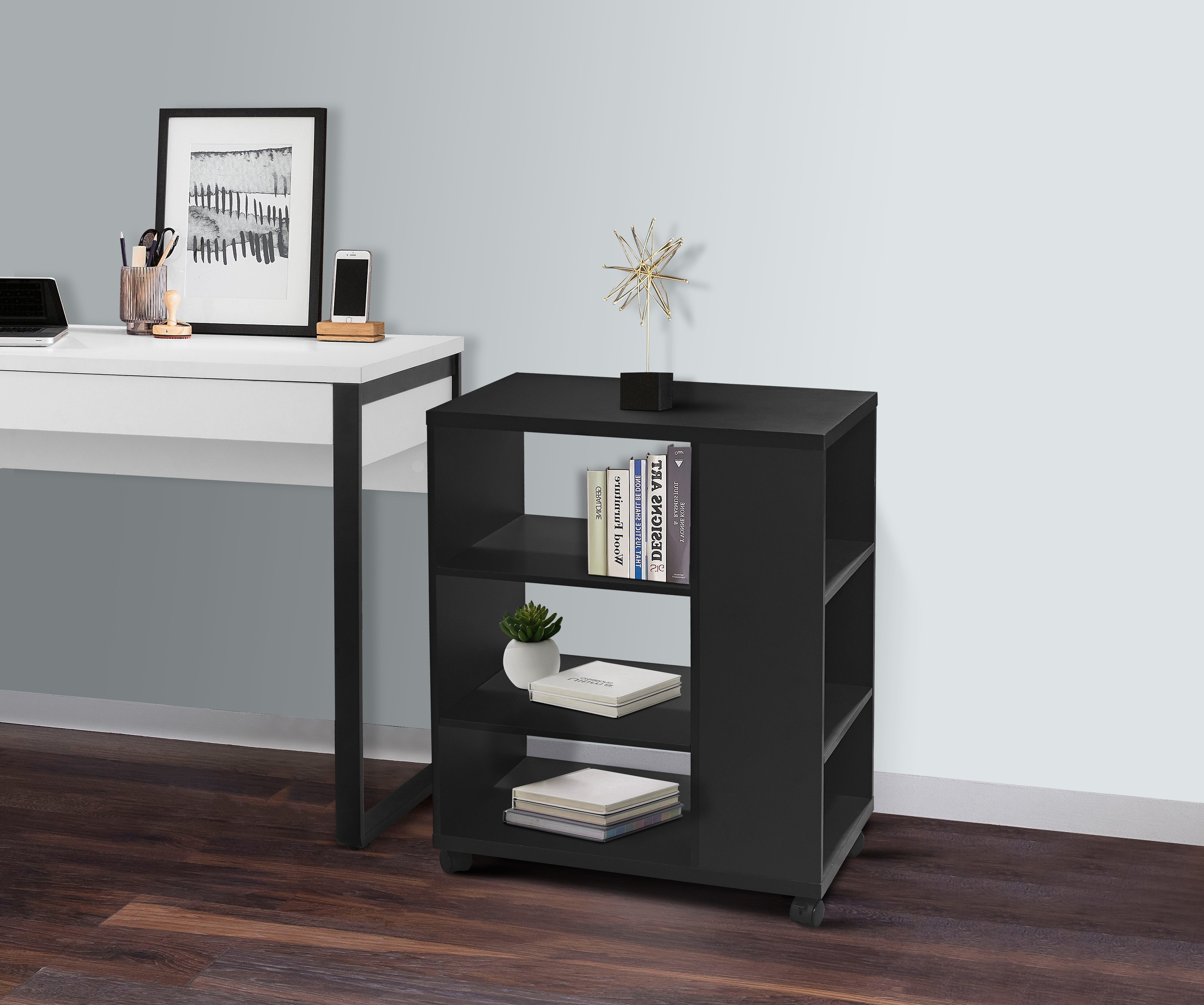 INOSIGN Rollwagen "LOKVE, Rollcontainer, Druckertisch, Rollregal," Rollen f günstig online kaufen