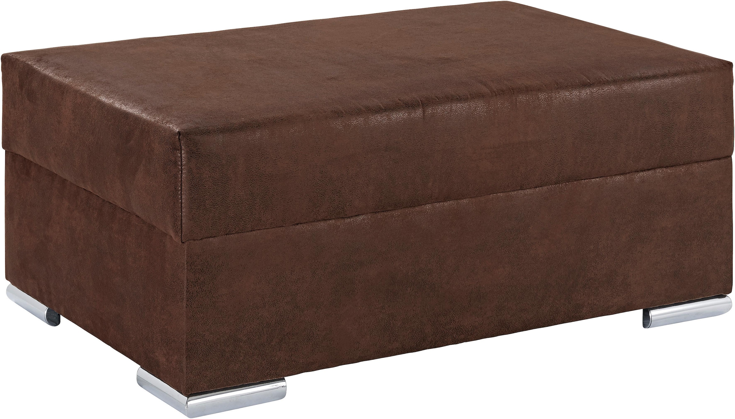 Hocker COLLECTION AB, B:100cm H:40cm T:70cm, braun, Luxus-Microfaser 2 (100% Polyester);Microfaser PRIMABELLE (100% Polyester);Luxus-Microfaser 1