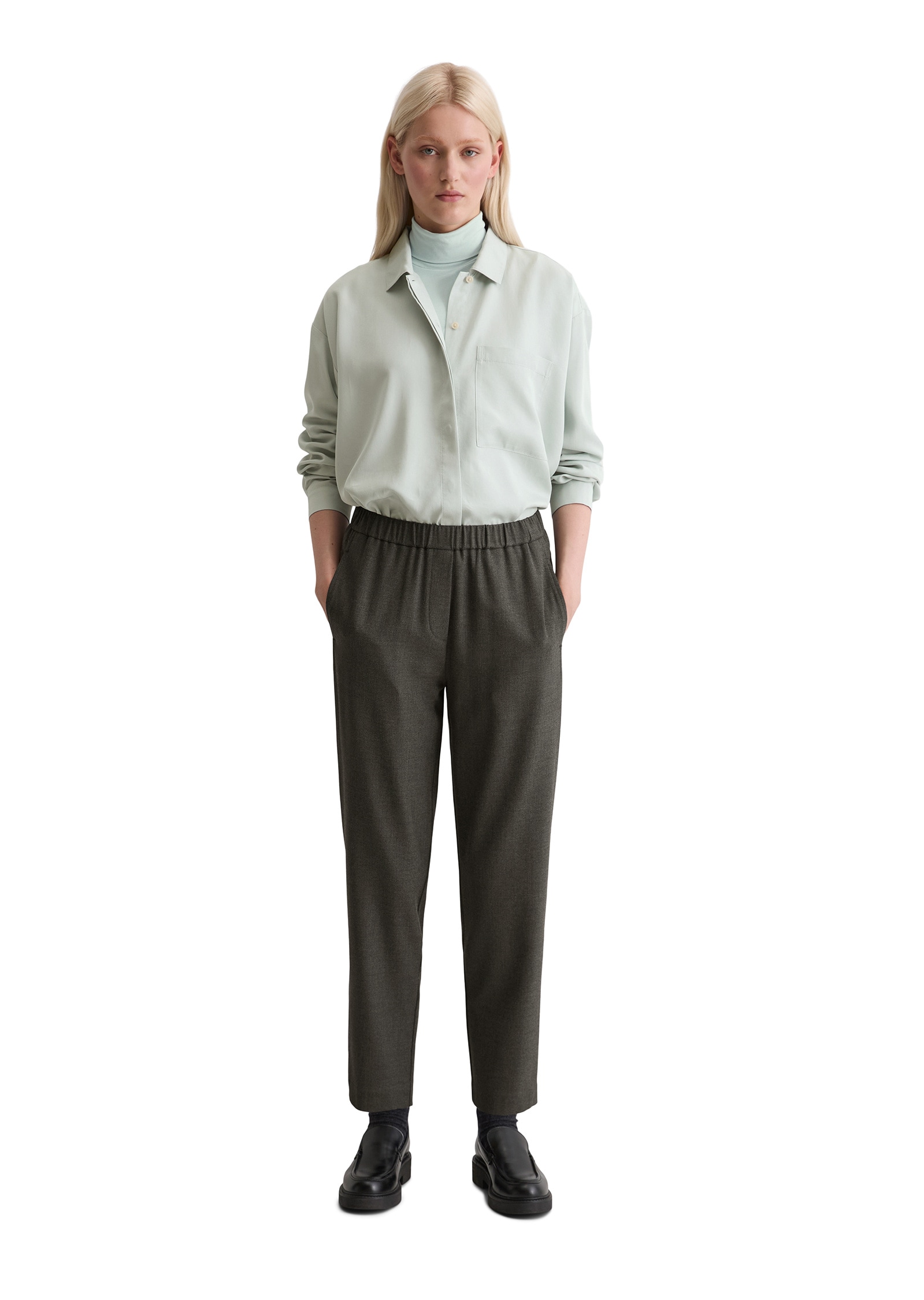 Marc O'Polo Chinohose »aus weichem Polyester-Viskose-Mix«