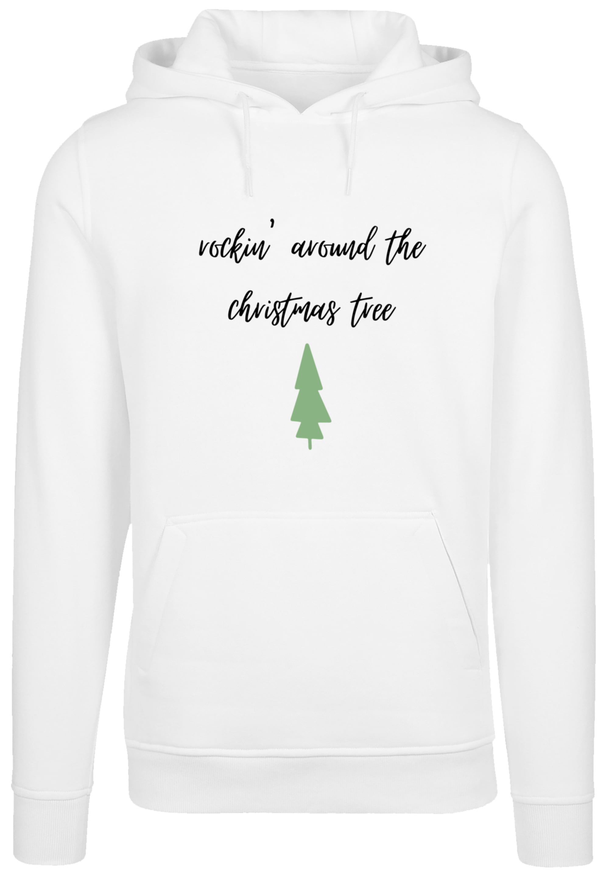 F4NT4STIC Kapuzenpullover »Rockin around the Christmas Weihnachten tree«, Premium Qualität, Weihnachten, Geschenk