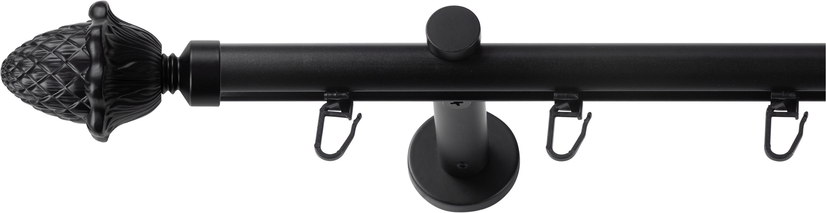 SN DECO GROUP Gardinenstange Ø 19 mm 1 läufig-läufig Fixmaß;kürzbar