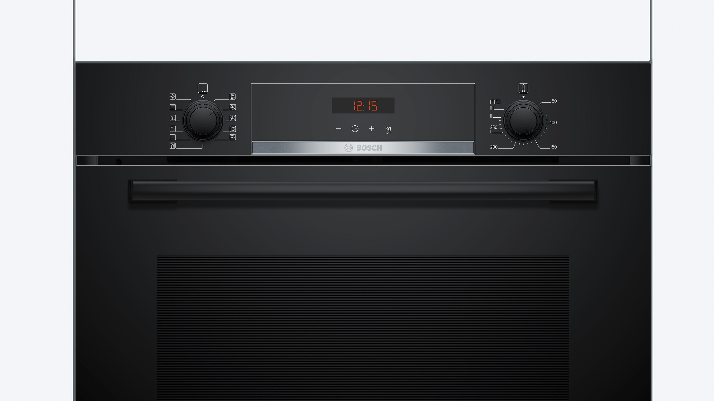 BOSCH Pyrolyse Backofen Serie 4 "HBA574BB3" mit Teleskopauszug nachrüstbar Perfekte Ergebnisse durch 10 voreingestellte Programme & Pyrolyse