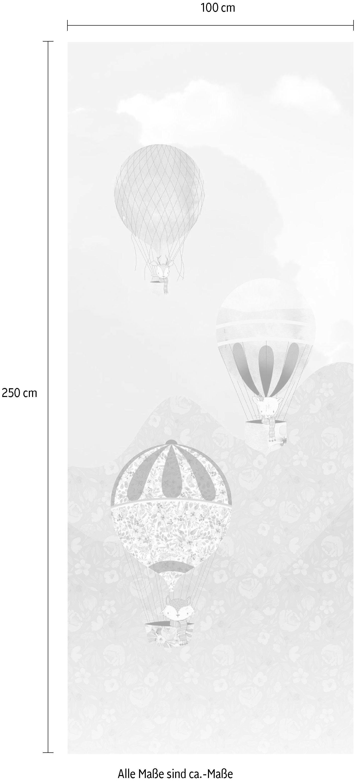 Komar Vliestapete »Happy Balloon«, (Breite x Höhe), Vliestapete, 100 cm Bahnbreite