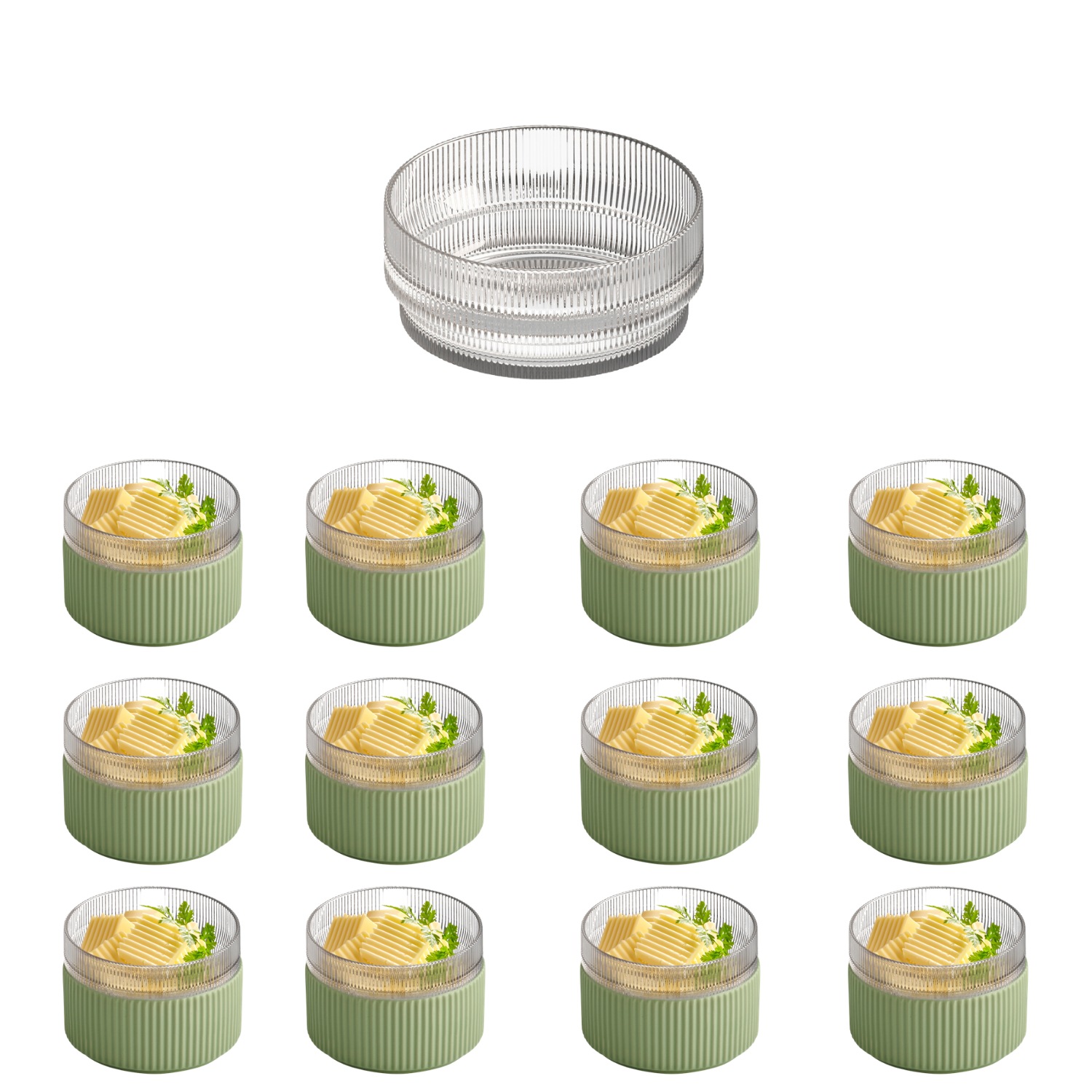APS Schale "THE GRID" 12 aus Glas Glas, stapelbar, mikrowellengeeignet