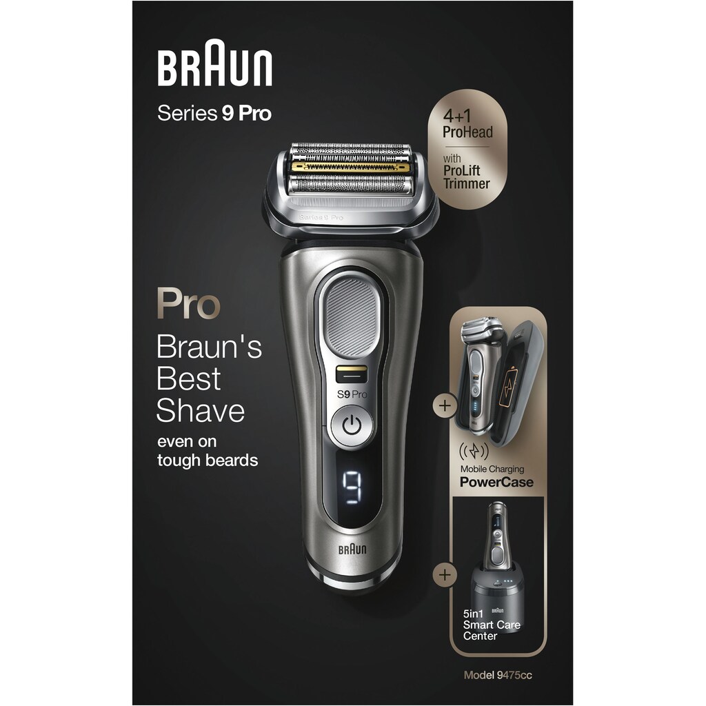 Braun Elektrorasierer »Series 9 Pro - 9475cc«, Reinigungsstation, 1 St. Aufsätze